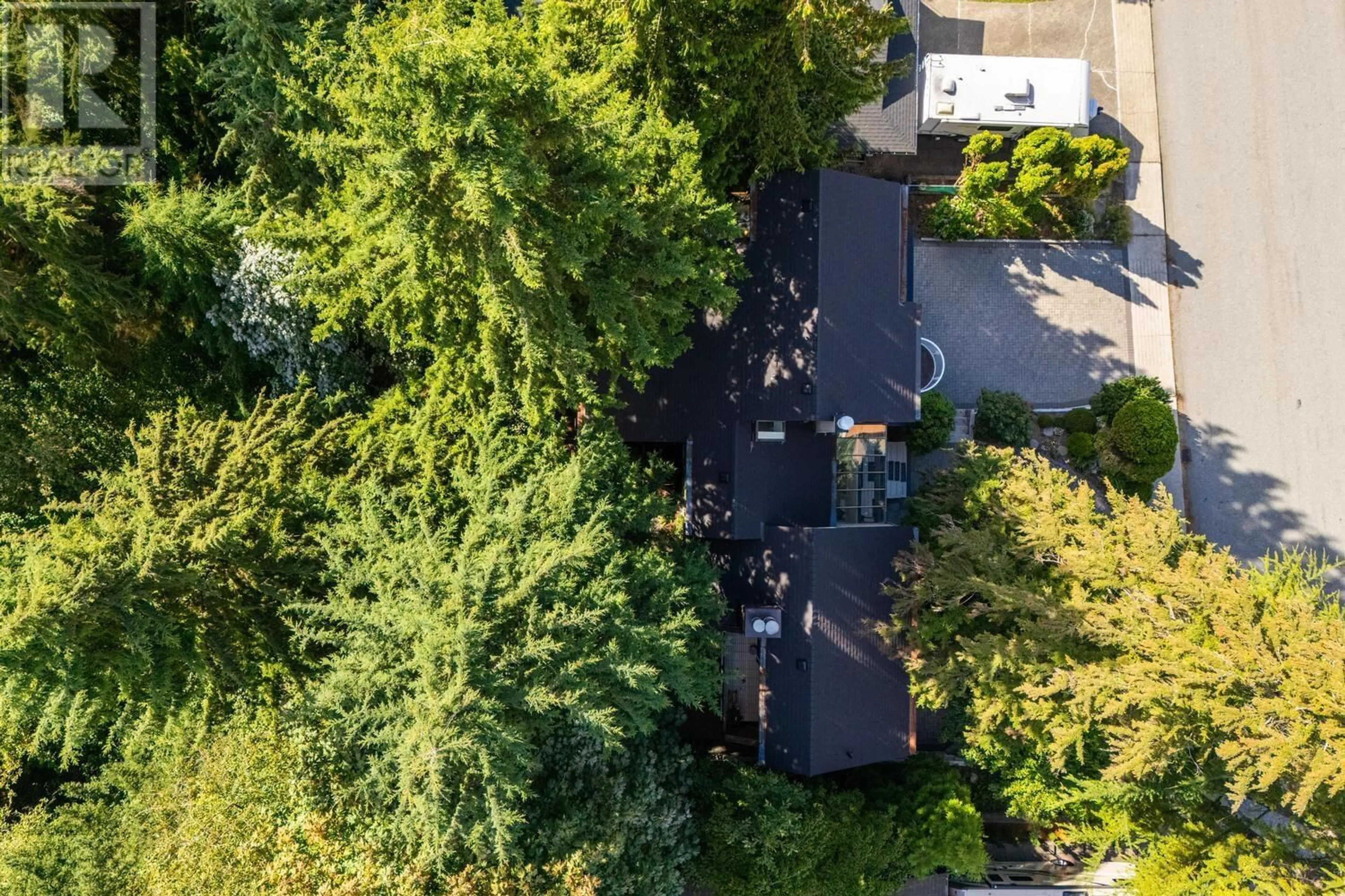 A pic from outside/outdoor area/front of a property/back of a property/a pic from drone, forest/trees view for 1351 CHARTER HILL DRIVE, Coquitlam British Columbia V3E1P1