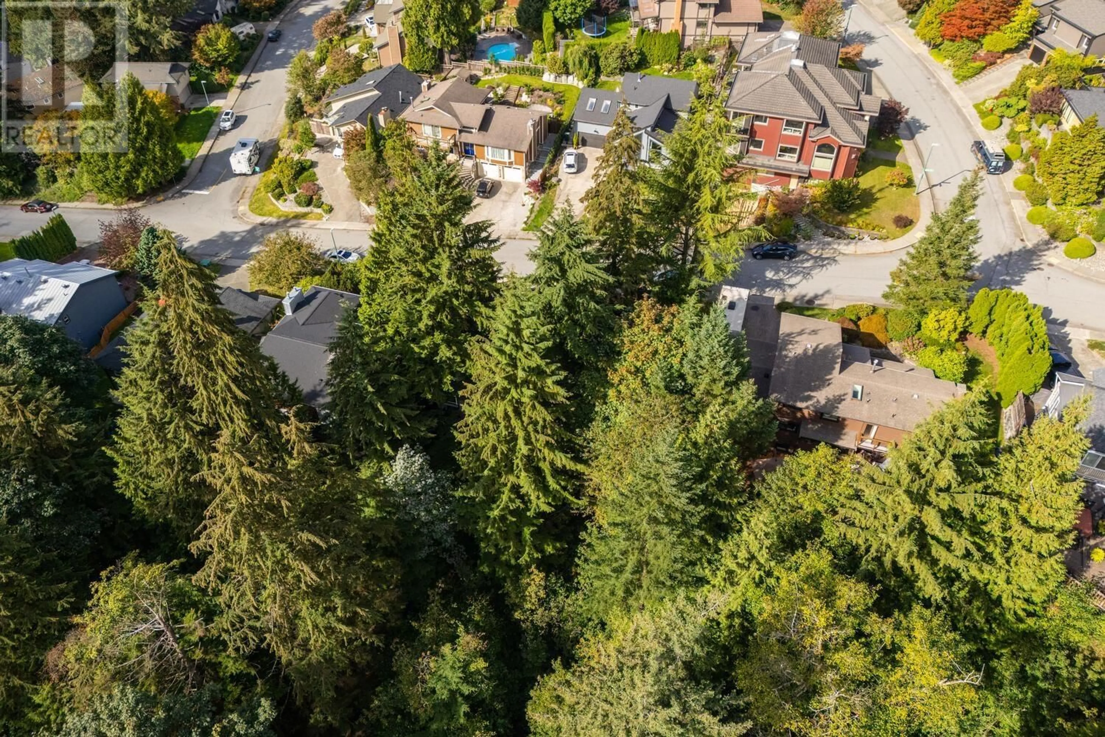 A pic from outside/outdoor area/front of a property/back of a property/a pic from drone, forest/trees view for 1351 CHARTER HILL DRIVE, Coquitlam British Columbia V3E1P1