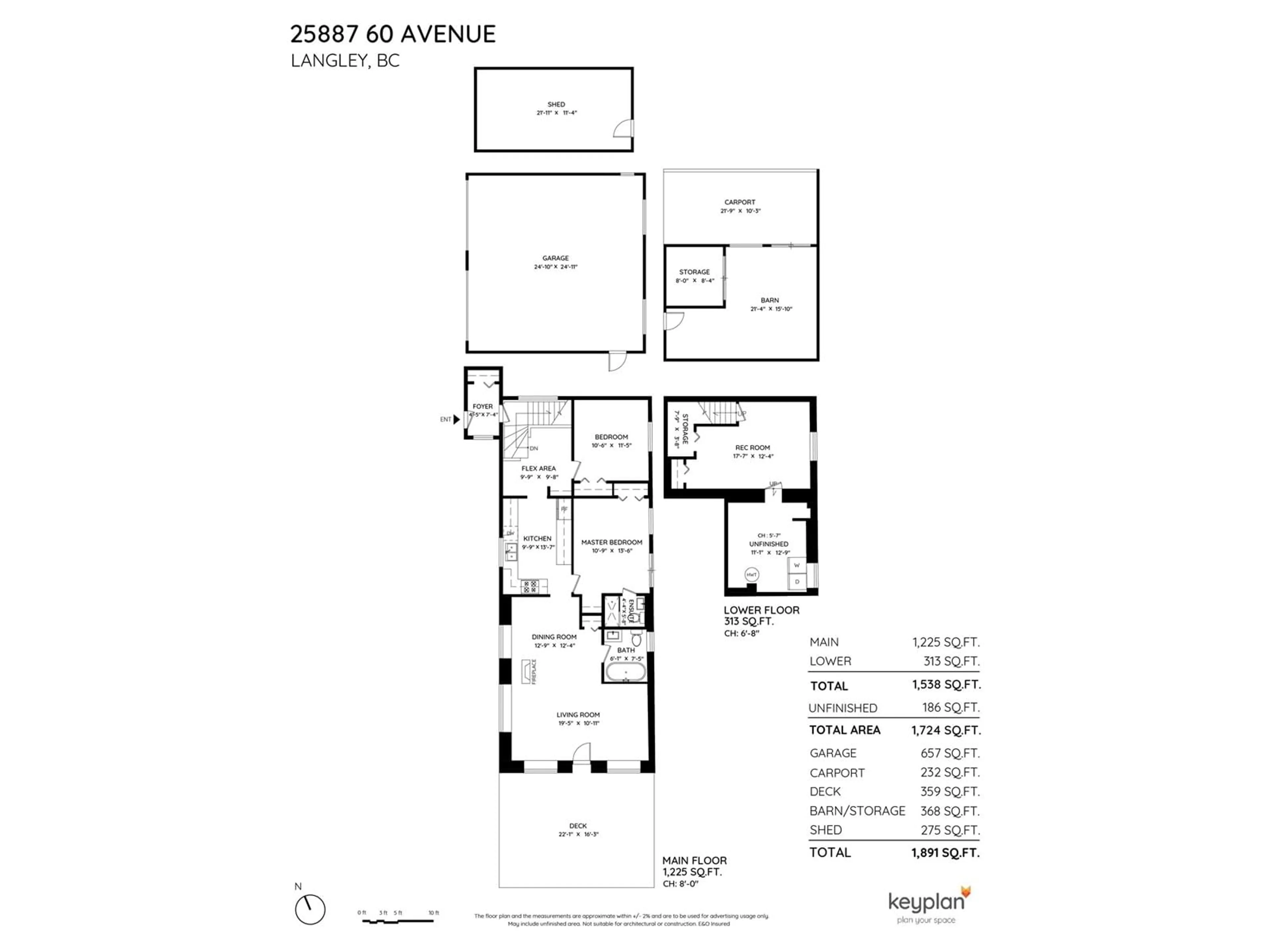 Floor plan for 25887 60, Langley British Columbia V4W1L3