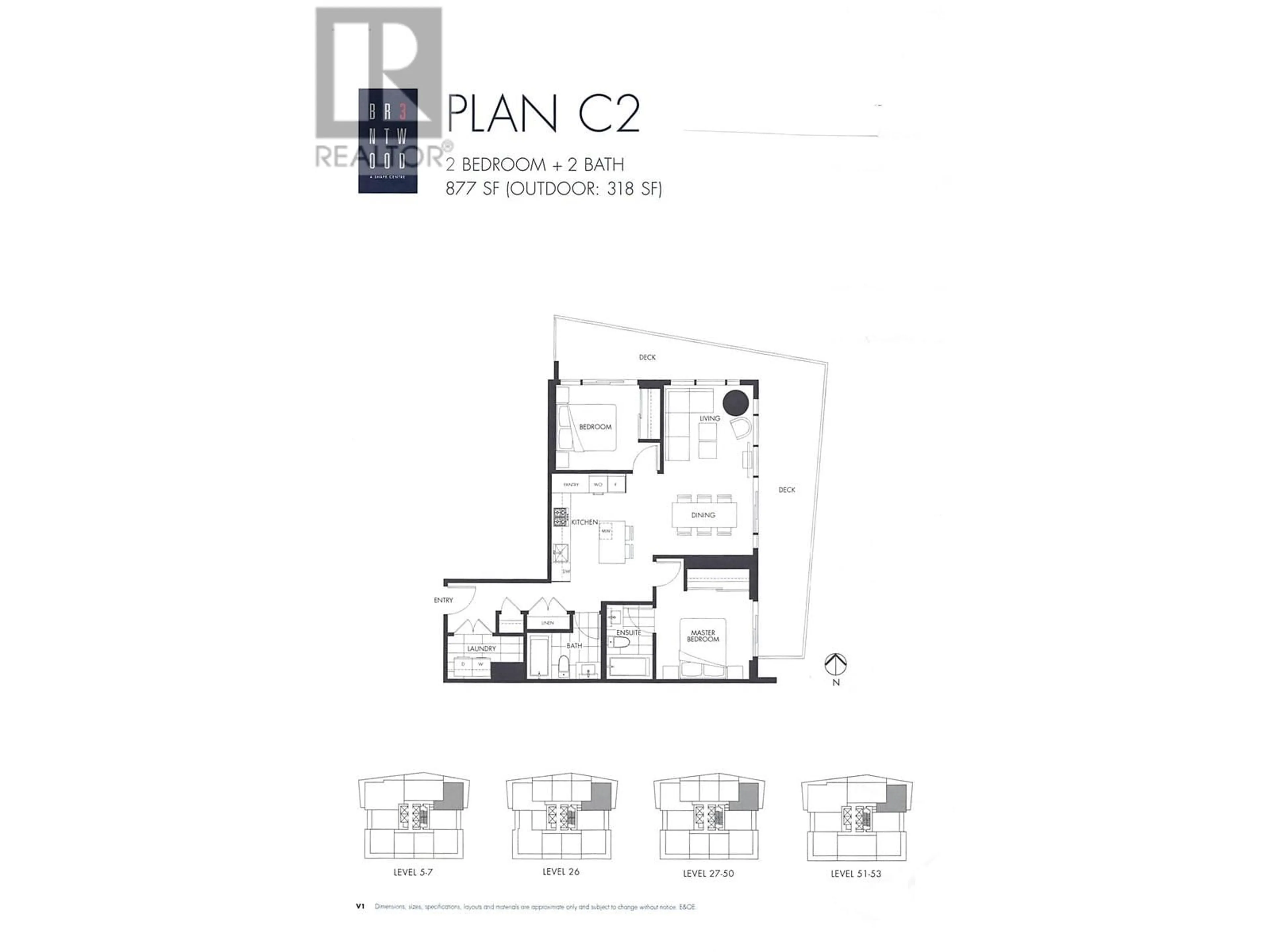 Floor plan for 4911 - 4650 BRENTWOOD BOULEVARD, Burnaby British Columbia V5C0M3