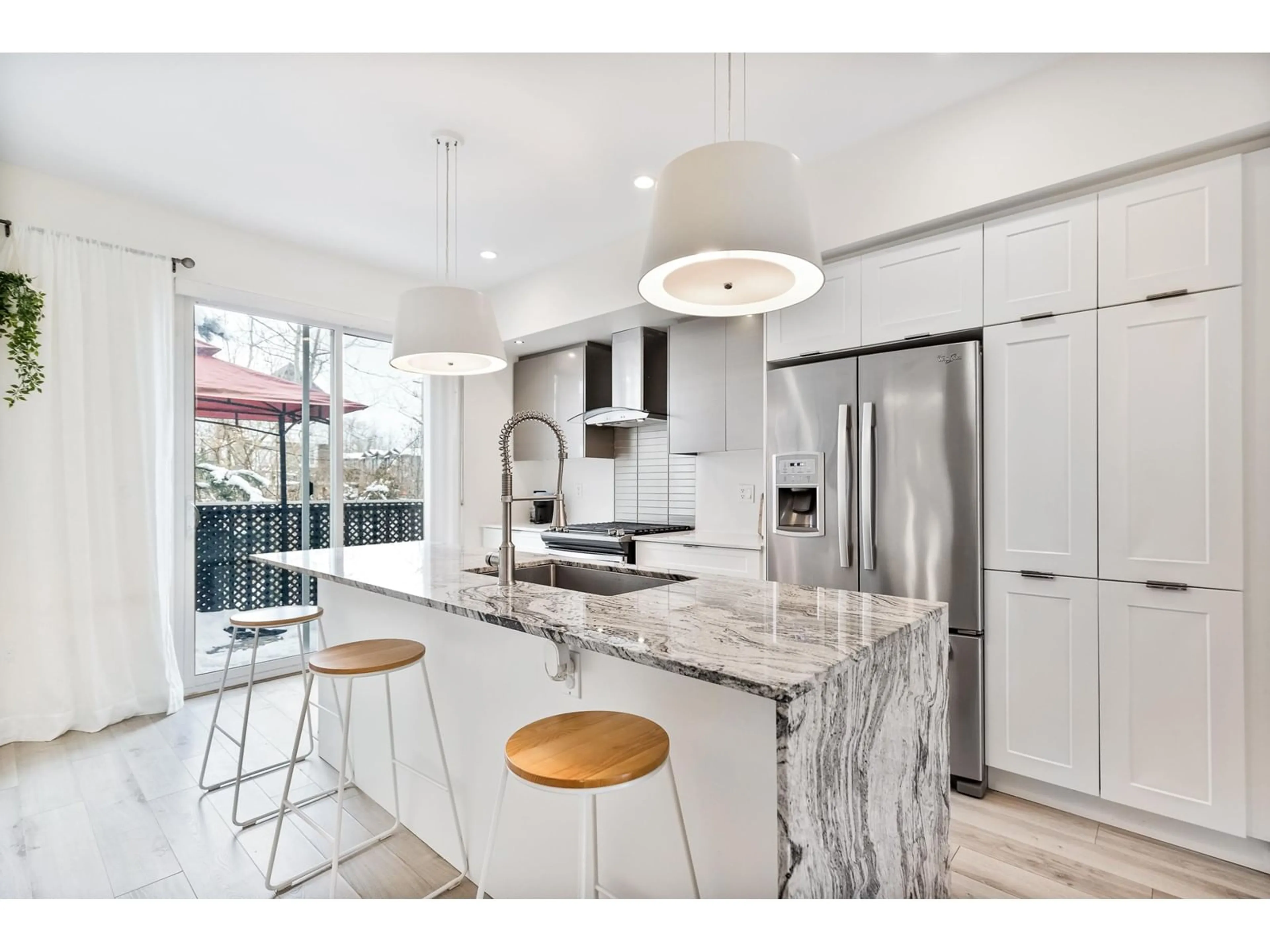 Contemporary kitchen, ceramic/tile floor for 32 20852 77A AVENUE, Langley British Columbia V2Y0R8