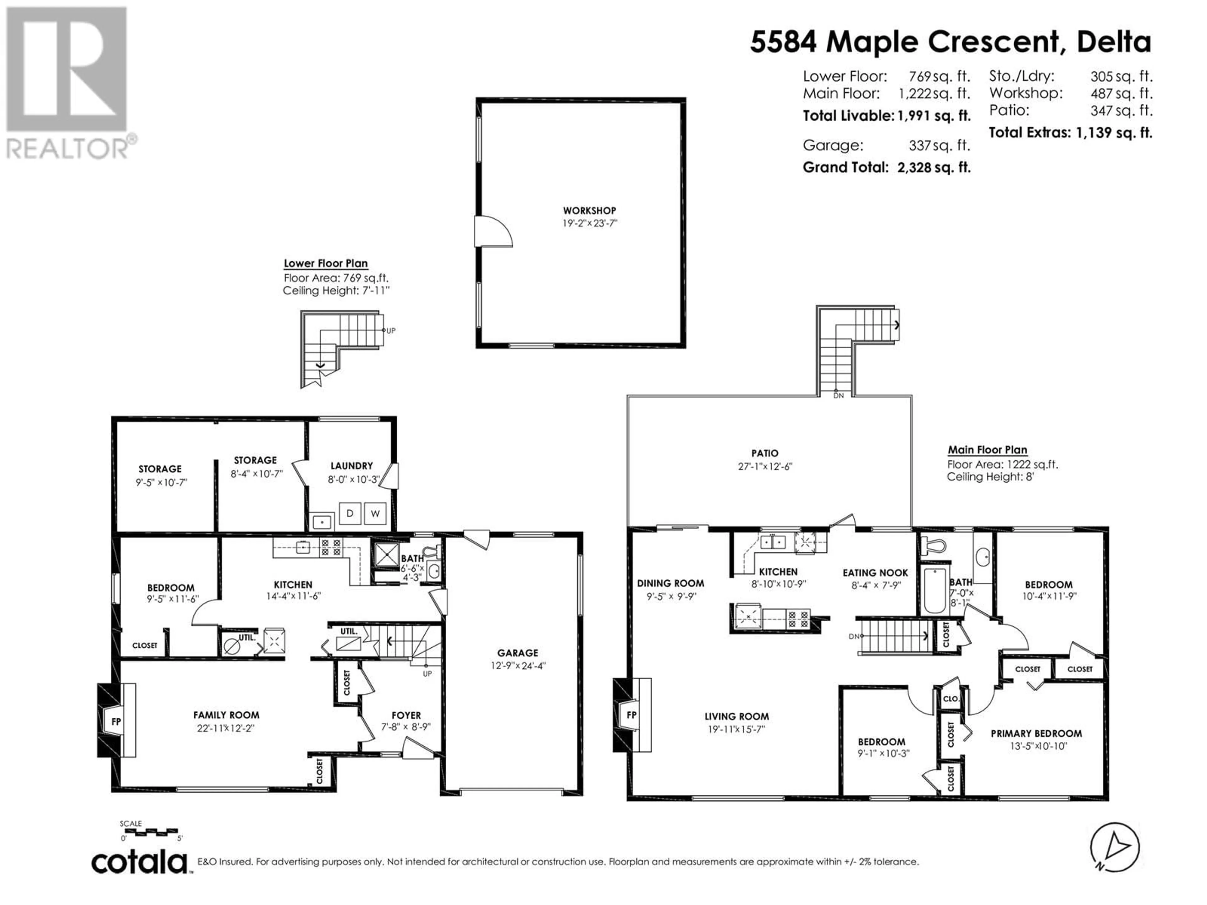 Floor plan for 5584 MAPLE CRESCENT, Delta British Columbia V4K1G4