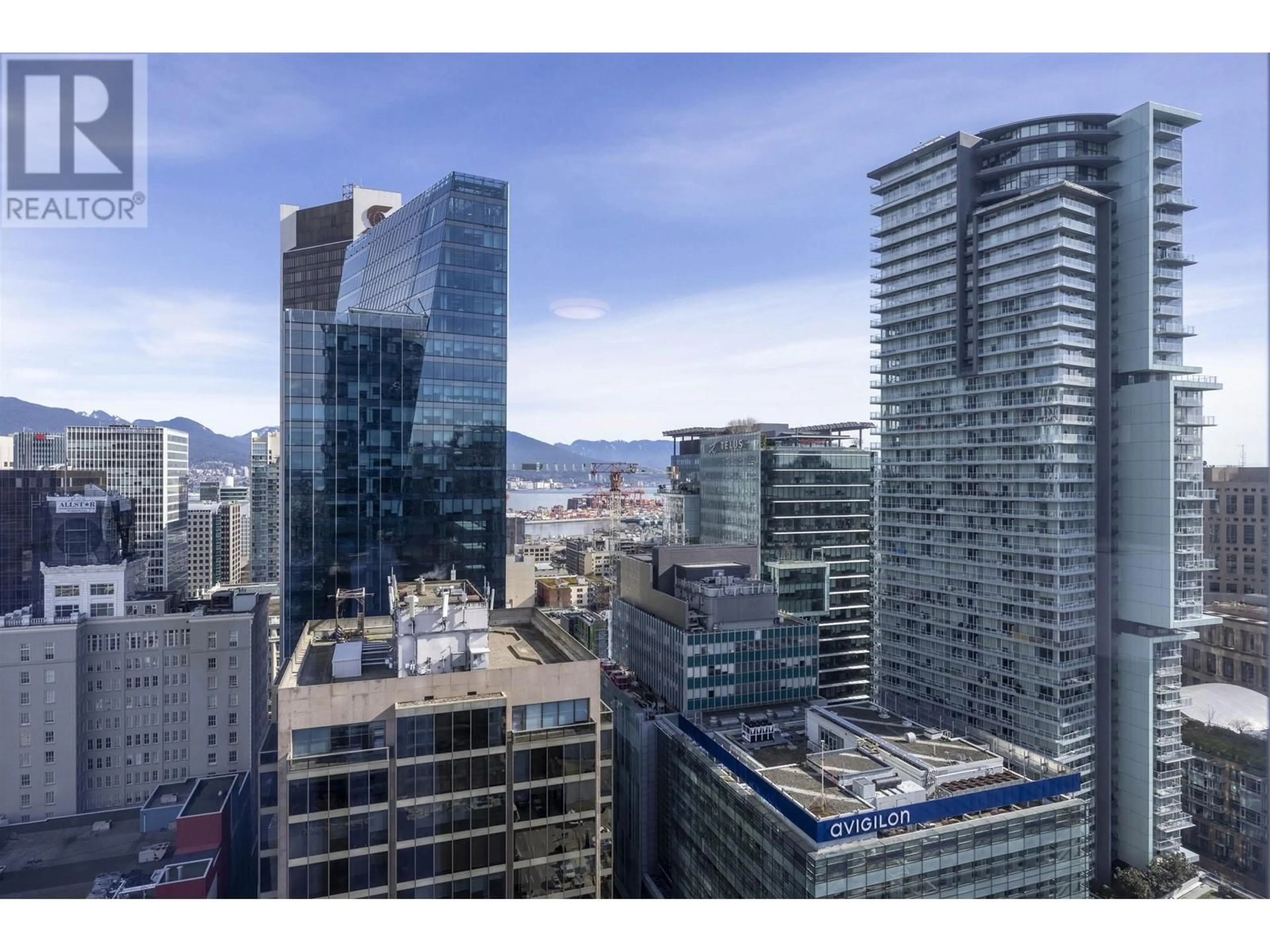 A pic from outside/outdoor area/front of a property/back of a property/a pic from drone, city buildings view from balcony for 2812 - 833 SEYMOUR STREET, Vancouver British Columbia V6B0G4