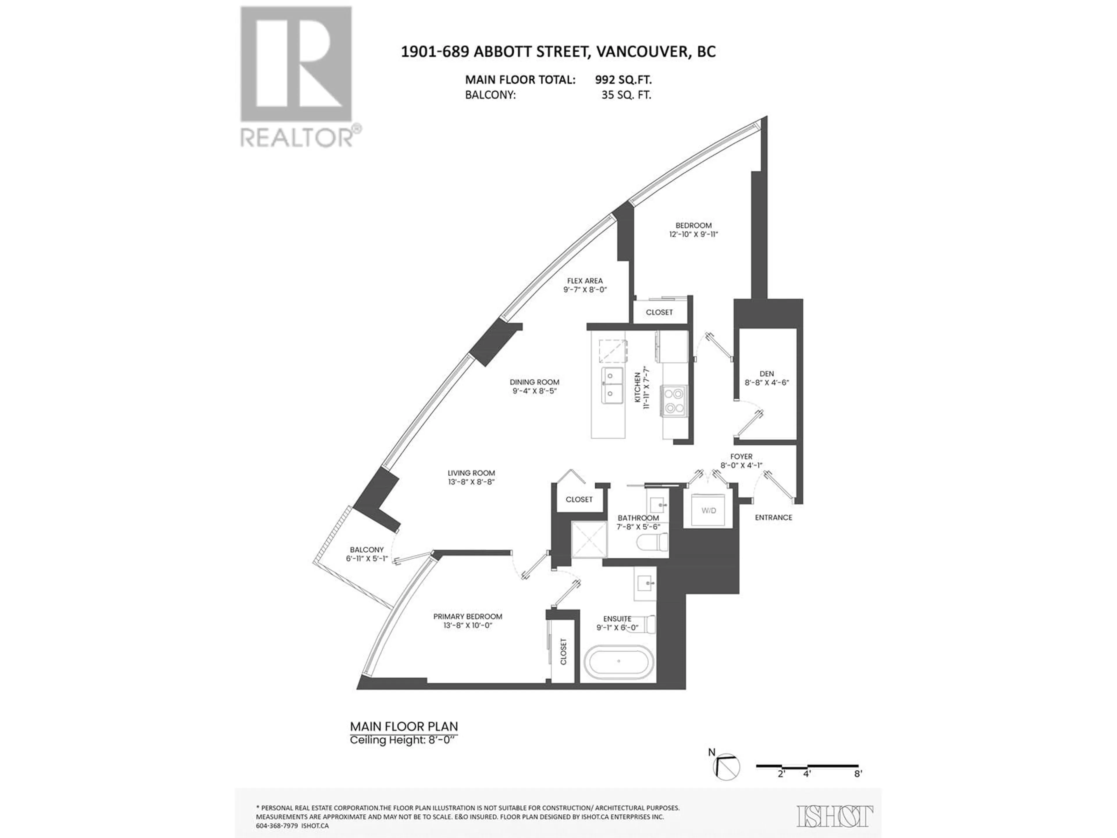 Floor plan for 1901 689 ABBOTT STREET, Vancouver British Columbia V6B0J2