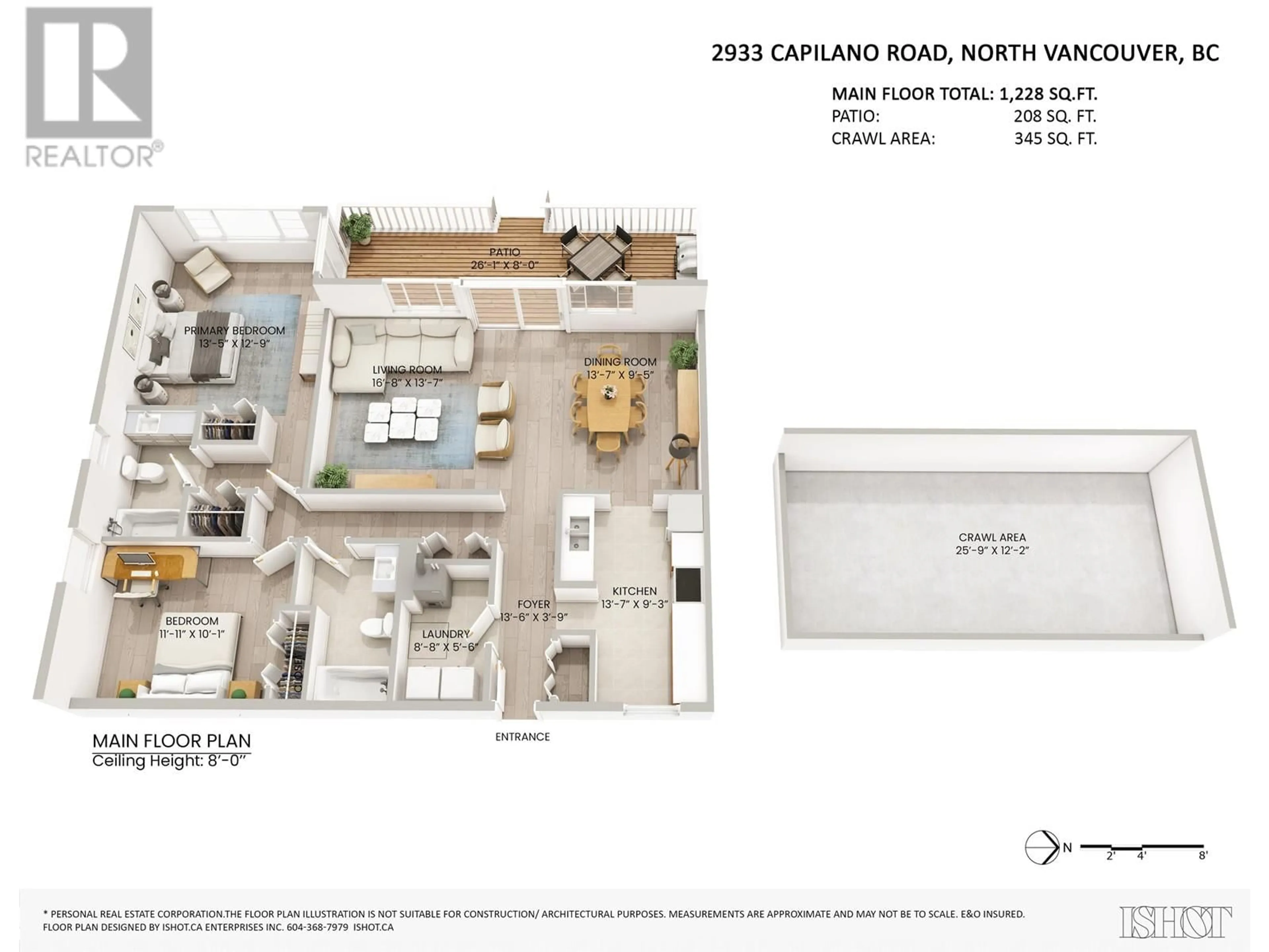 Floor plan for 2933 CAPILANO ROAD, North Vancouver British Columbia V7R4H4