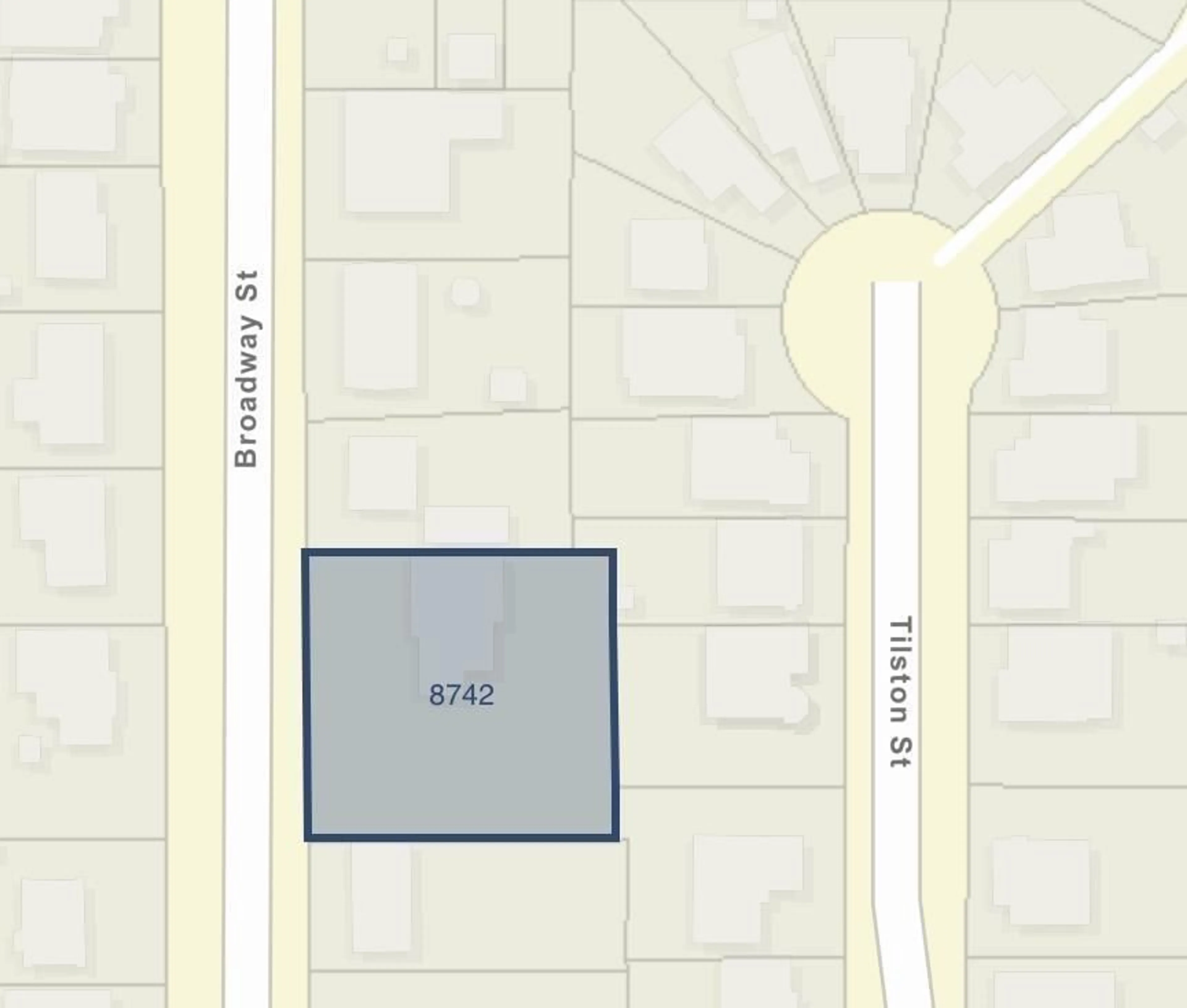 Picture of a map for 8742 BROADWAY STREET|Chilliwack Proper S, Chilliwack British Columbia V2P5V6