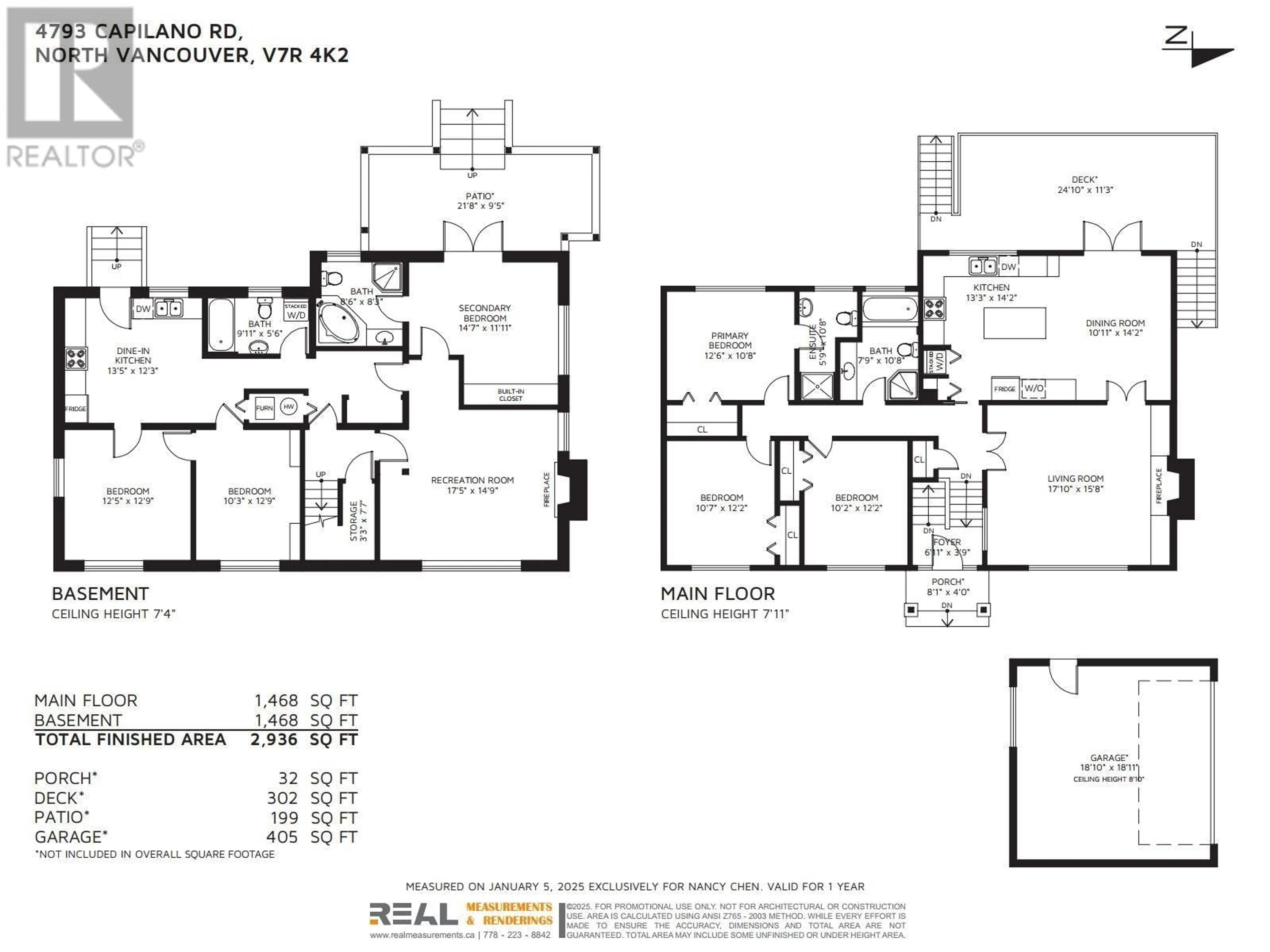 Floor plan for 4793 CAPILANO ROAD, North Vancouver British Columbia V7R4K2