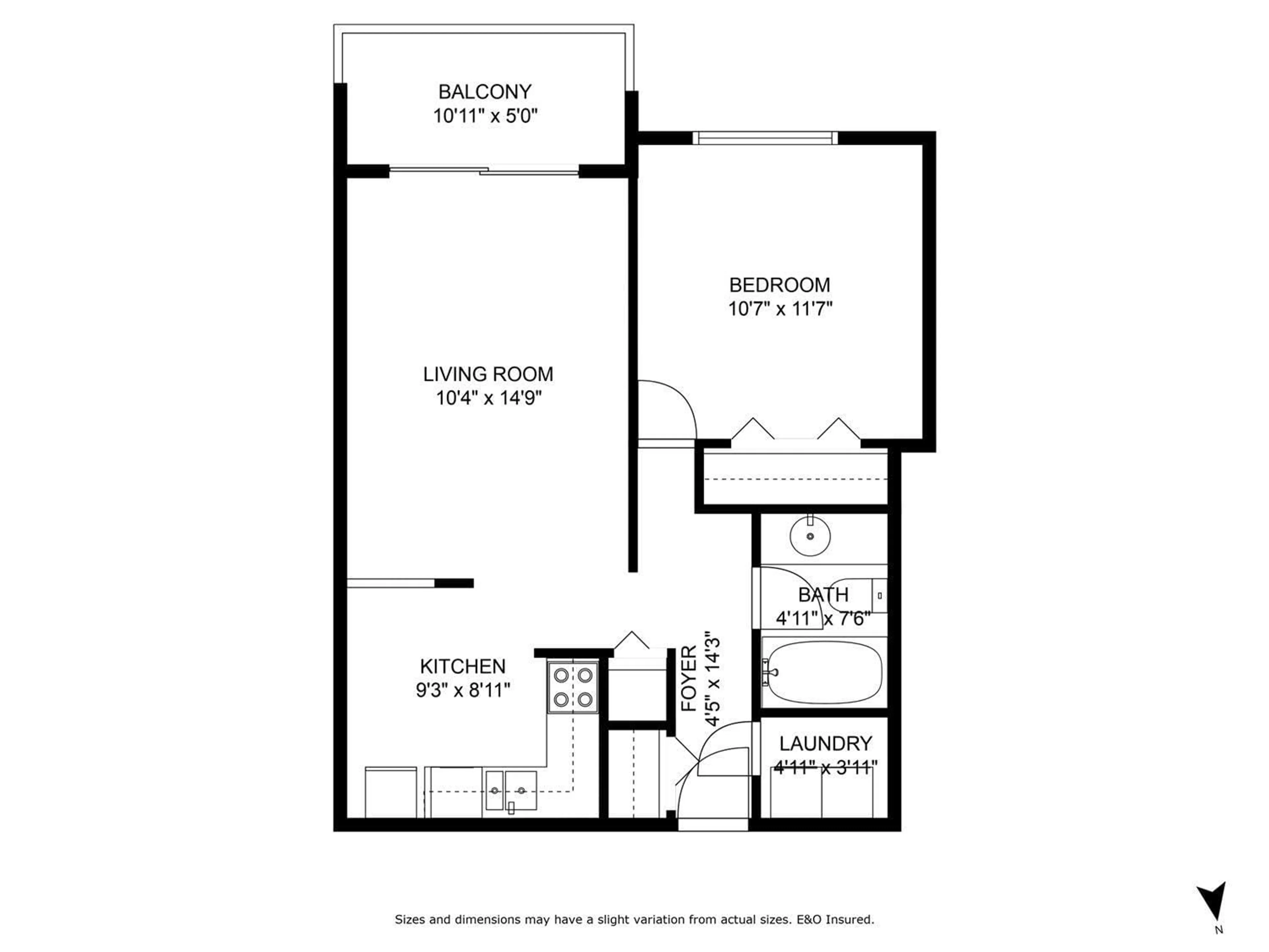 Floor plan for 208 - 45702 WATSON ROAD, Chilliwack British Columbia V2R3E6