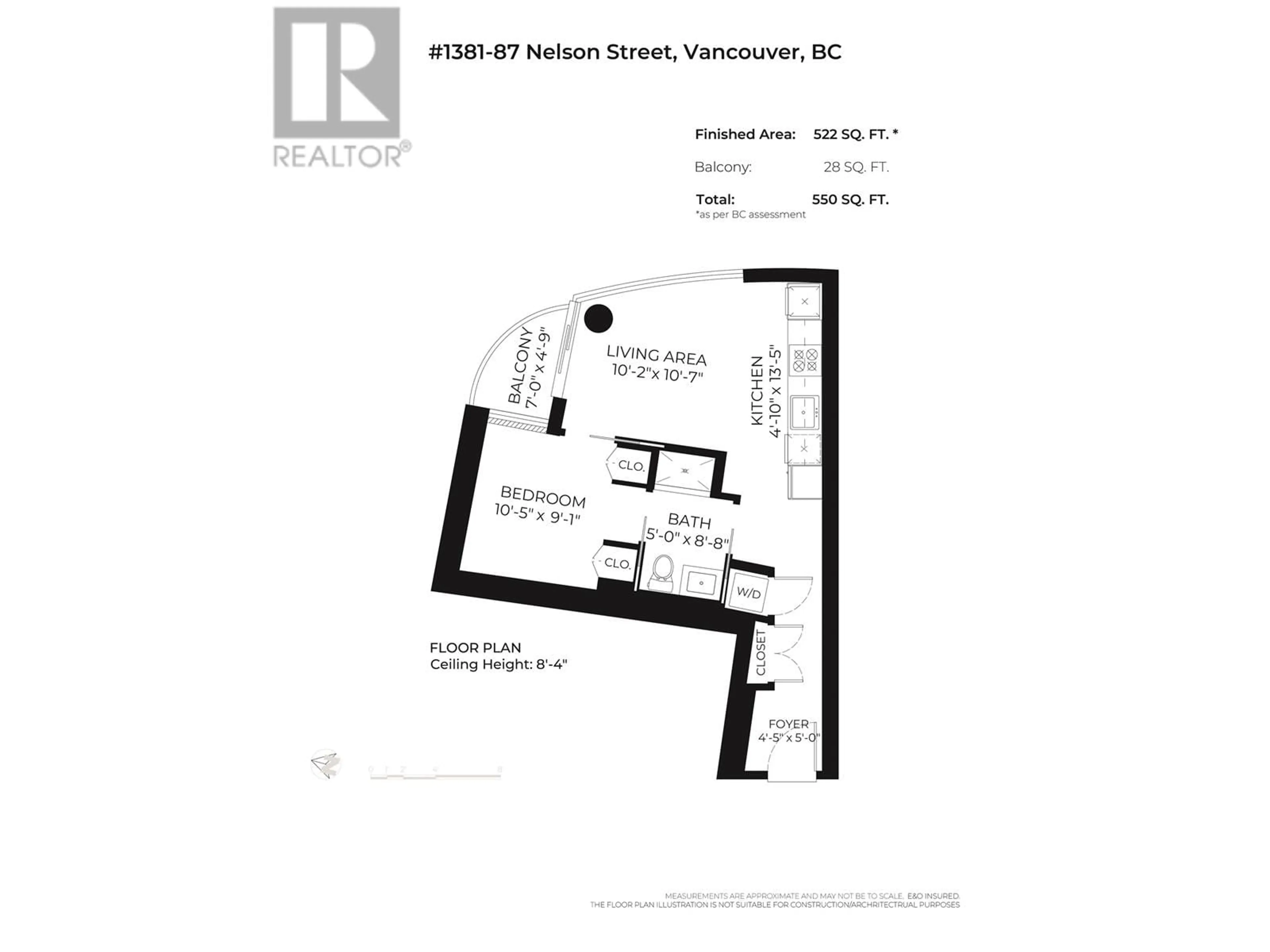 Floor plan for 1381 87 NELSON STREET, Vancouver British Columbia V6Z0E8