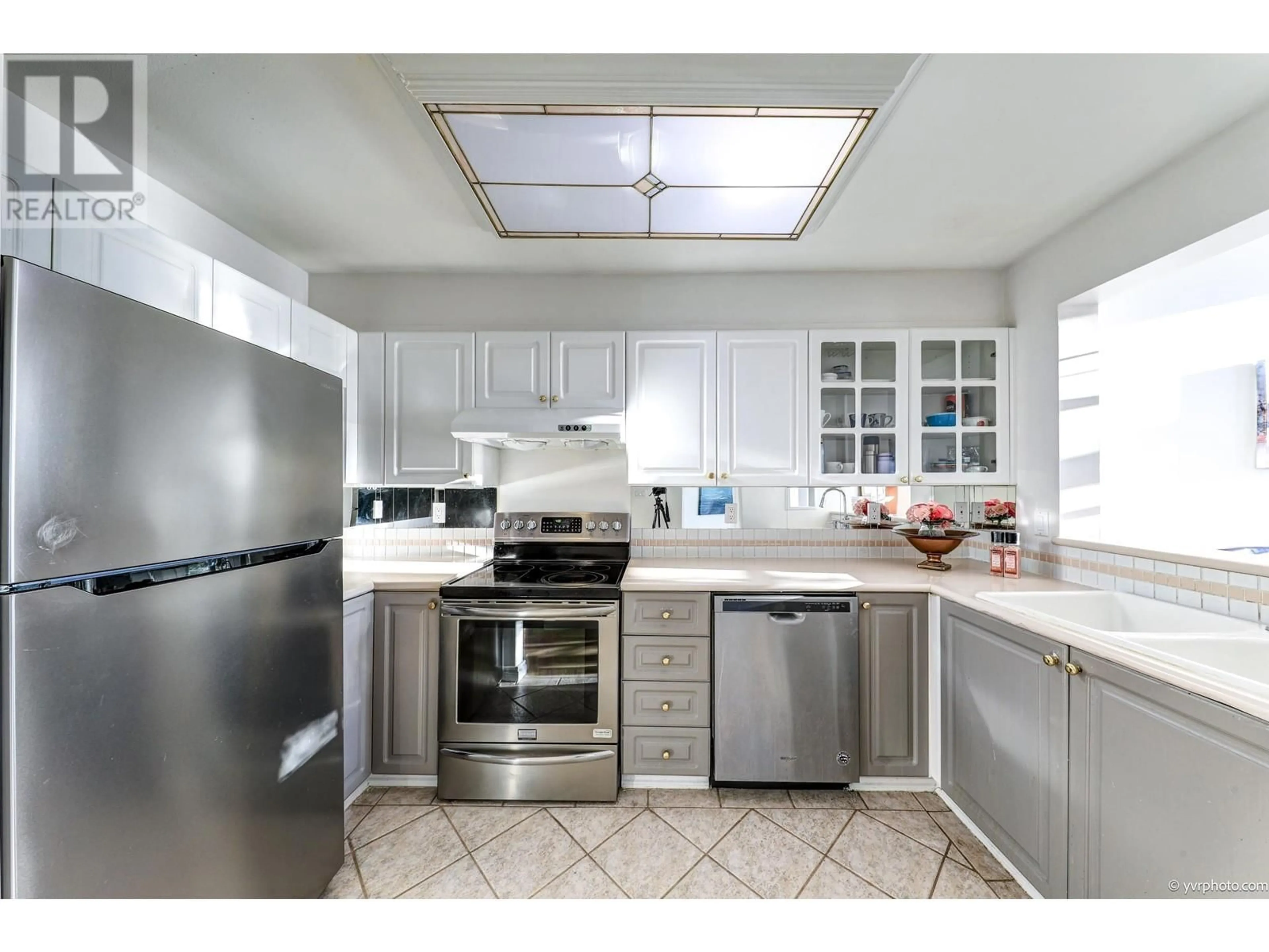 Standard kitchen, ceramic/tile floor for 320 - 8880 JONES ROAD, Richmond British Columbia V6Y3Z1