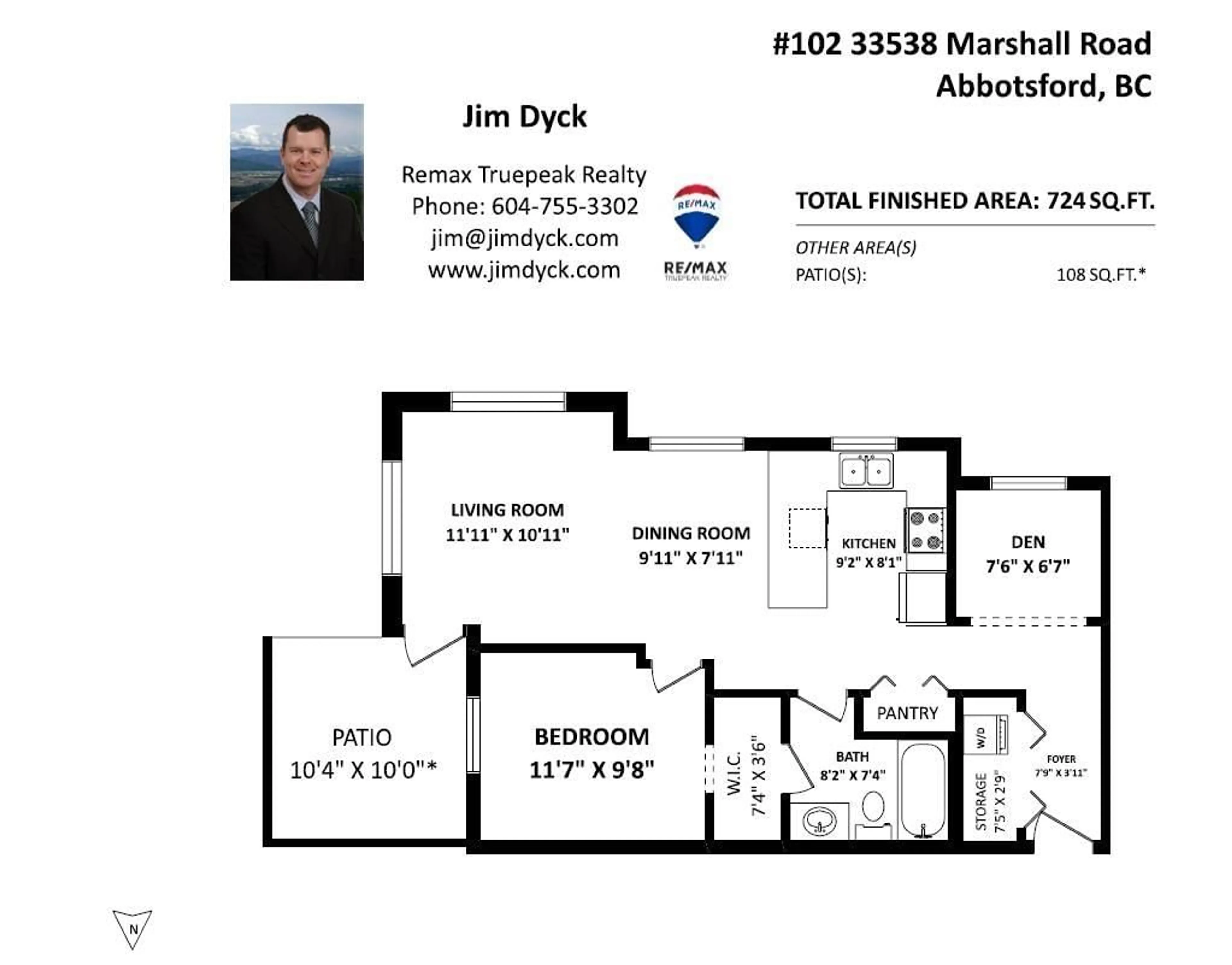 Floor plan for 102 33538 MARSHALL ROAD, Abbotsford British Columbia V2S0C7