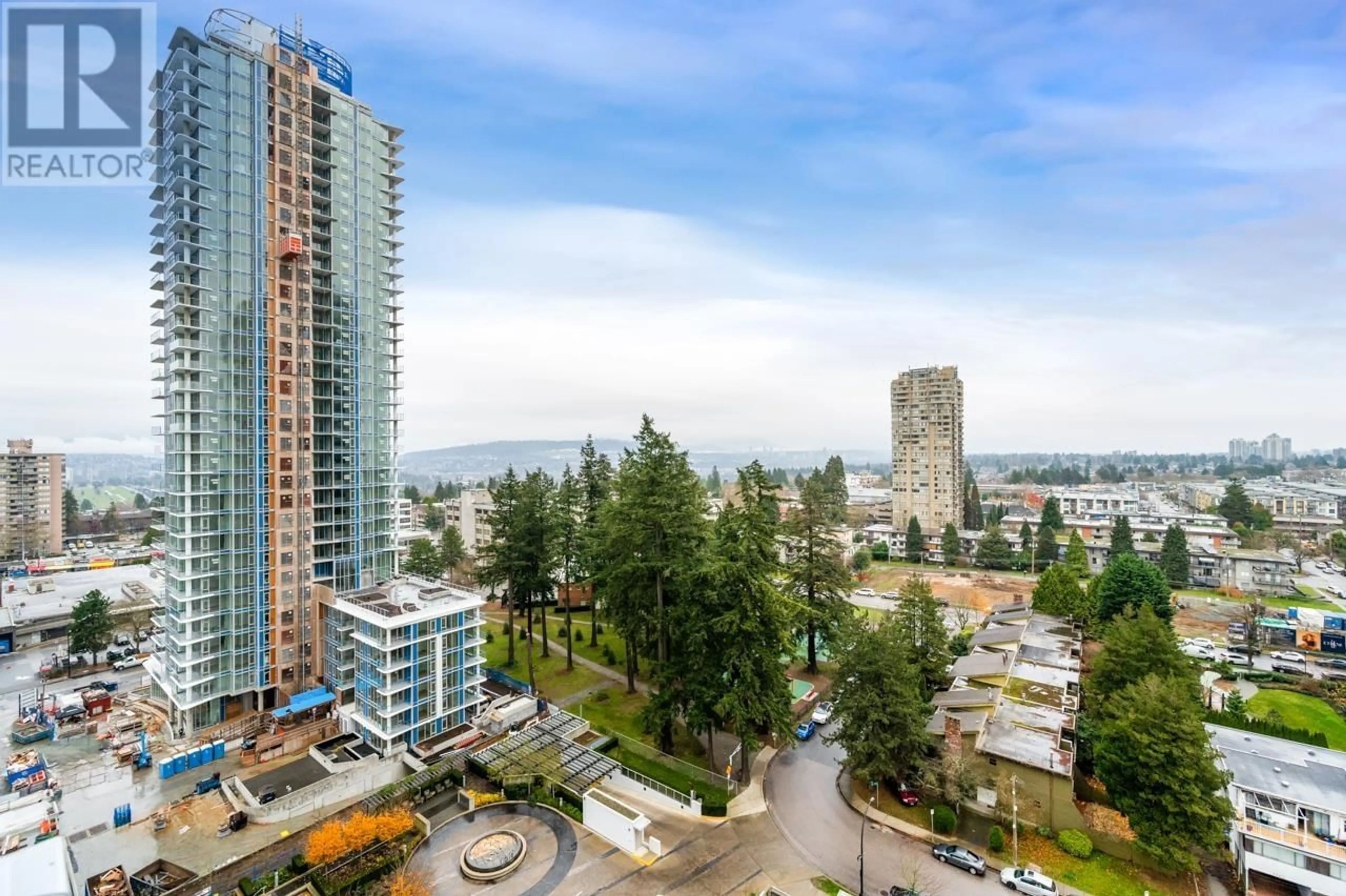 A pic from outside/outdoor area/front of a property/back of a property/a pic from drone, city buildings view from balcony for 1810 6588 NELSON AVENUE, Burnaby British Columbia V5H0E8