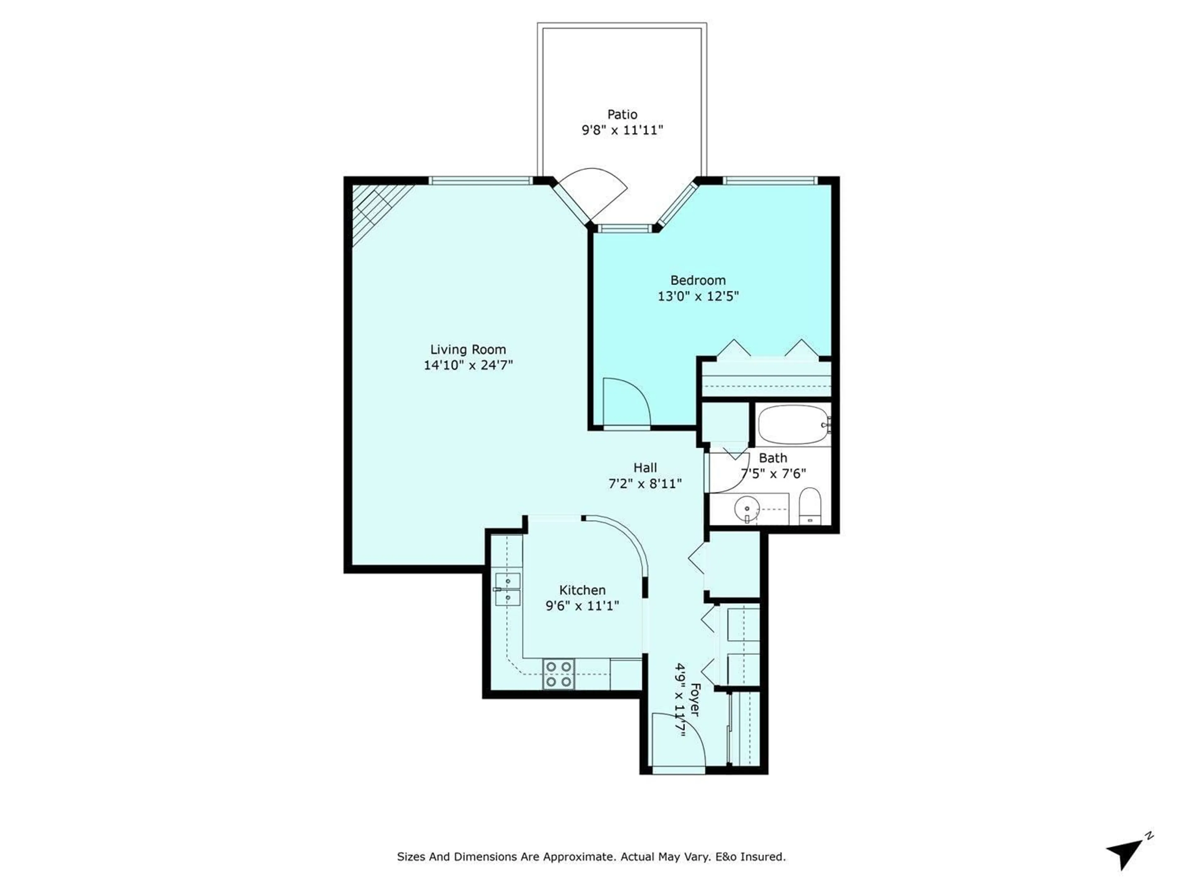 Floor plan for 105 45775 SPADINA AVENUE|Chilliwack Down, Chilliwack British Columbia V2P1T5