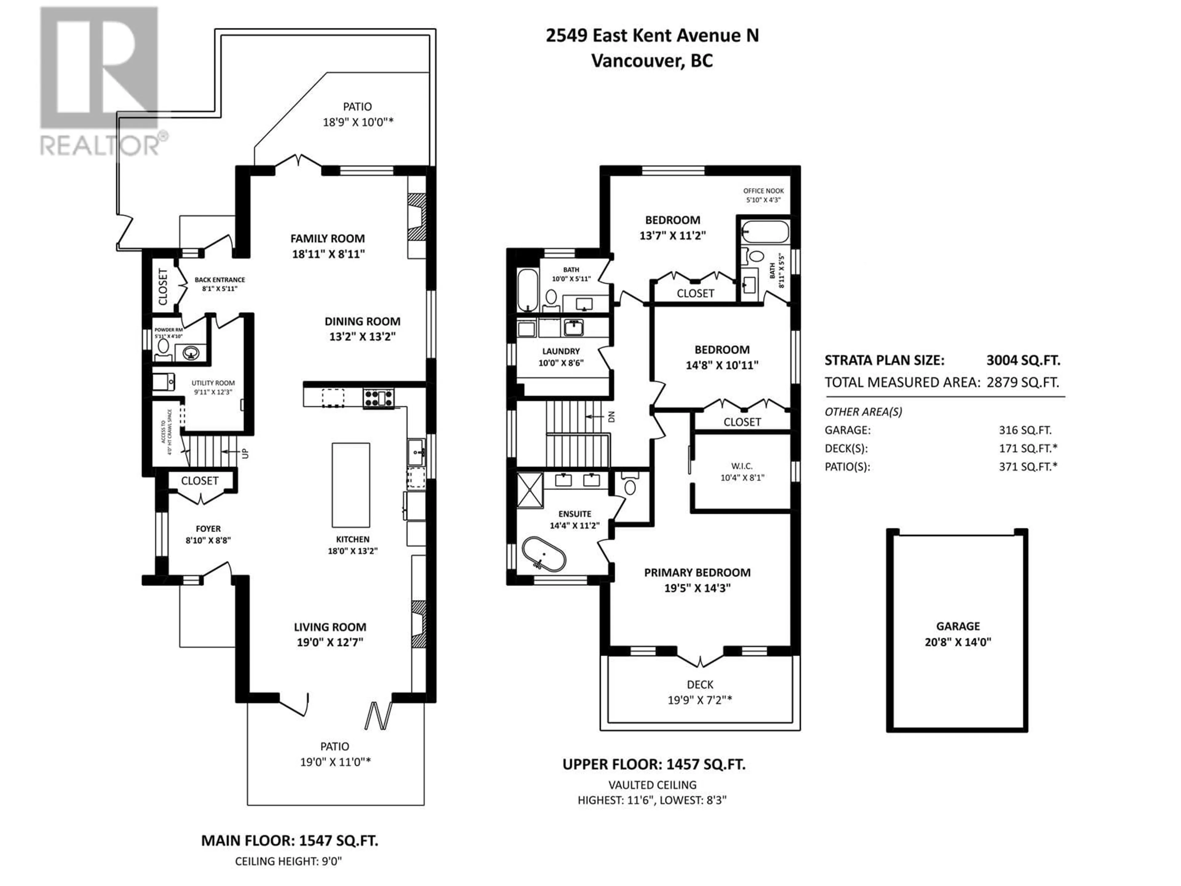 Floor plan for 2549 E KENT AVENUE NORTH, Vancouver British Columbia V5S2H7