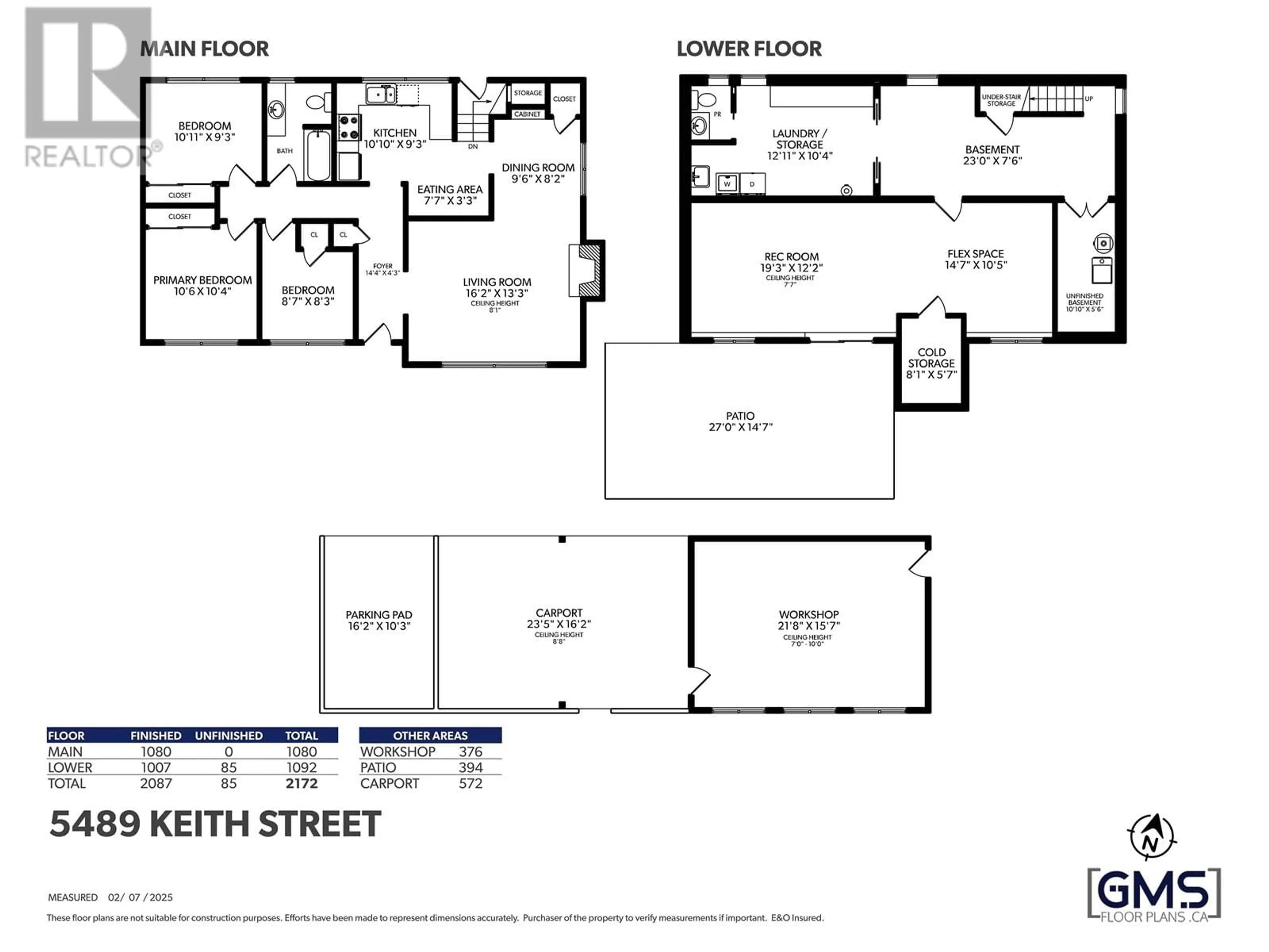 Floor plan for 5489 KEITH STREET, Burnaby British Columbia V5J3C4