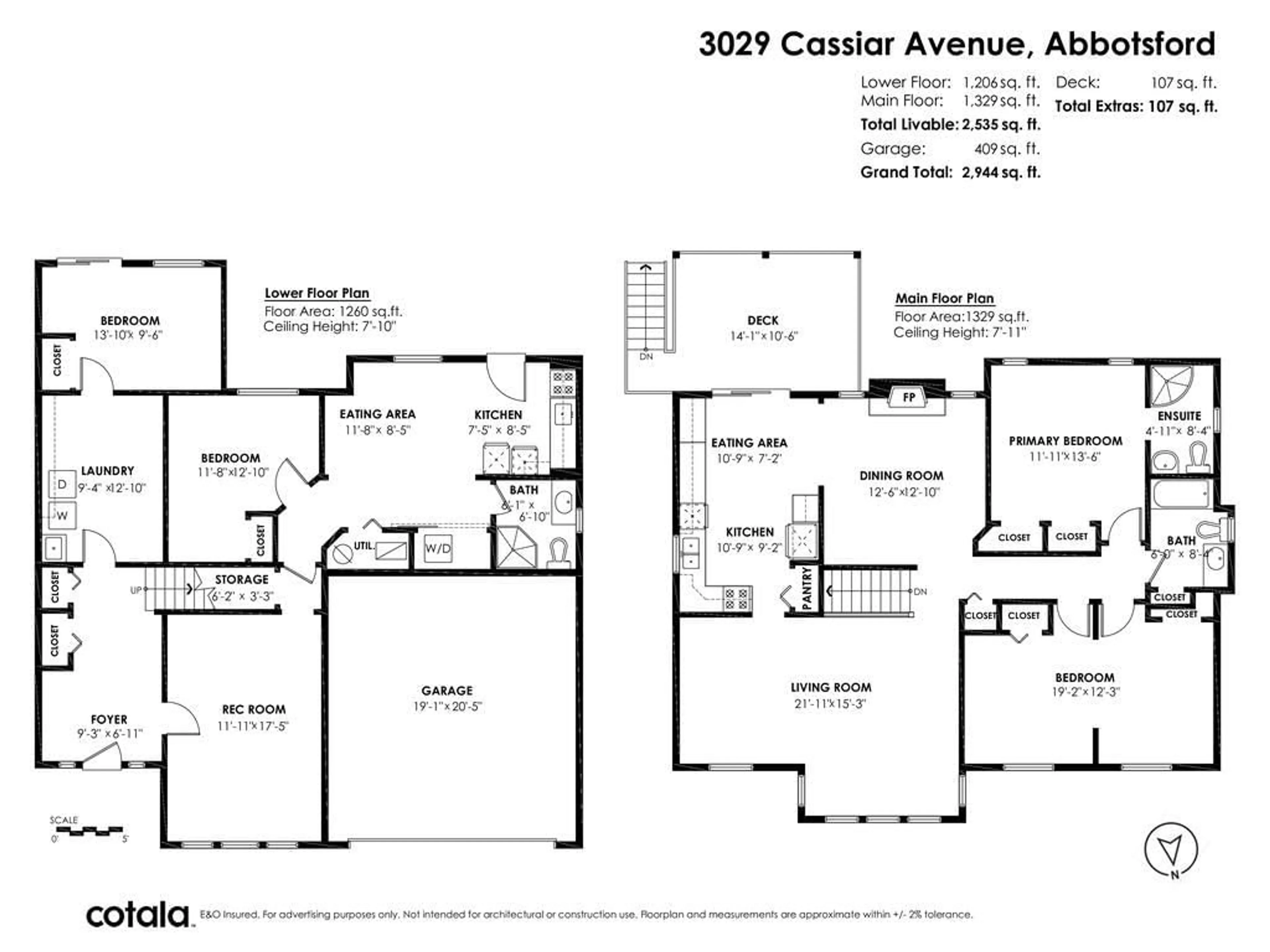 Floor plan for 3029 CASSIAR AVENUE, Abbotsford British Columbia V2S7G7