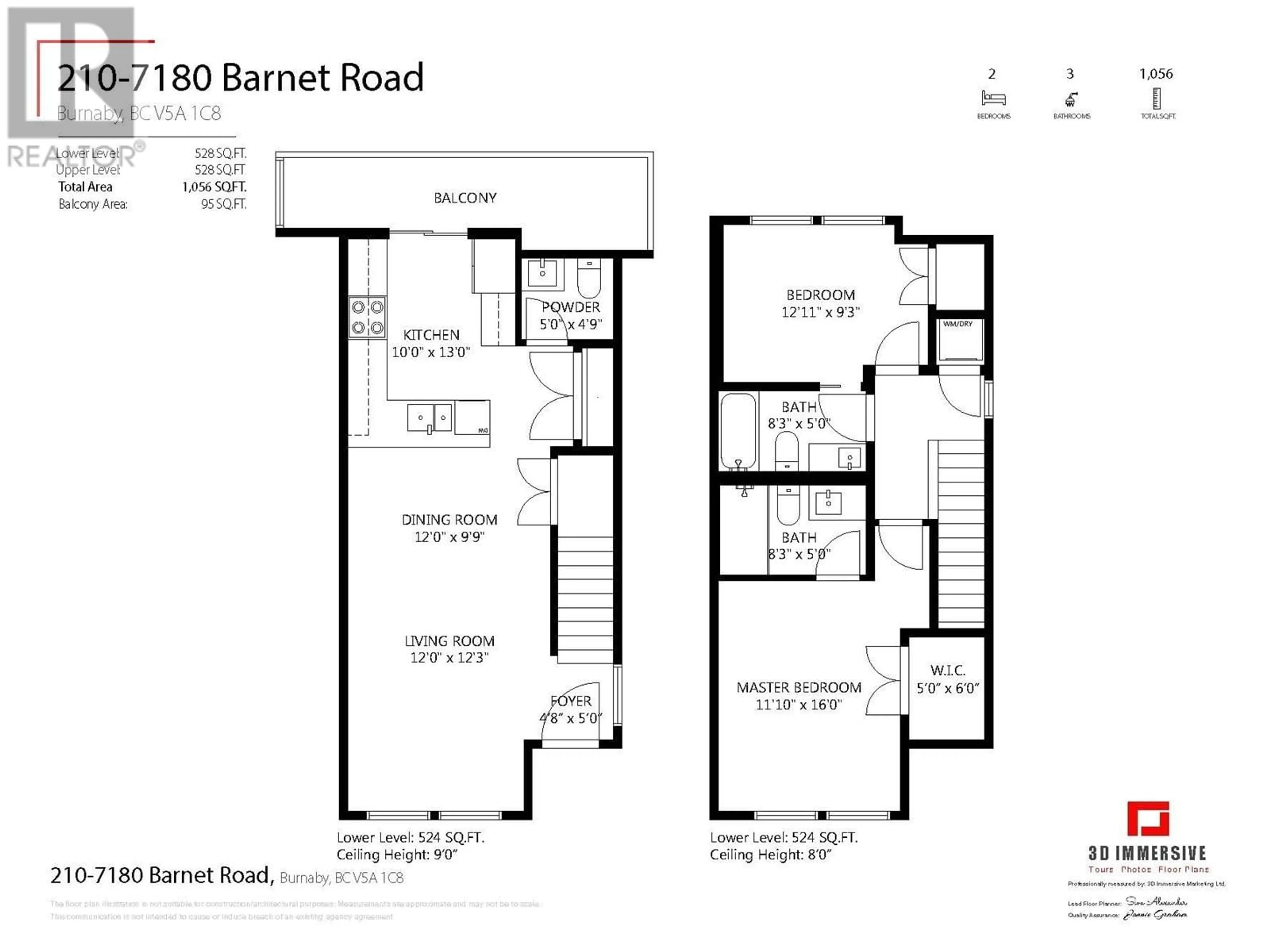 Floor plan for 210 7180 BARNET ROAD, Burnaby British Columbia V5A1C8