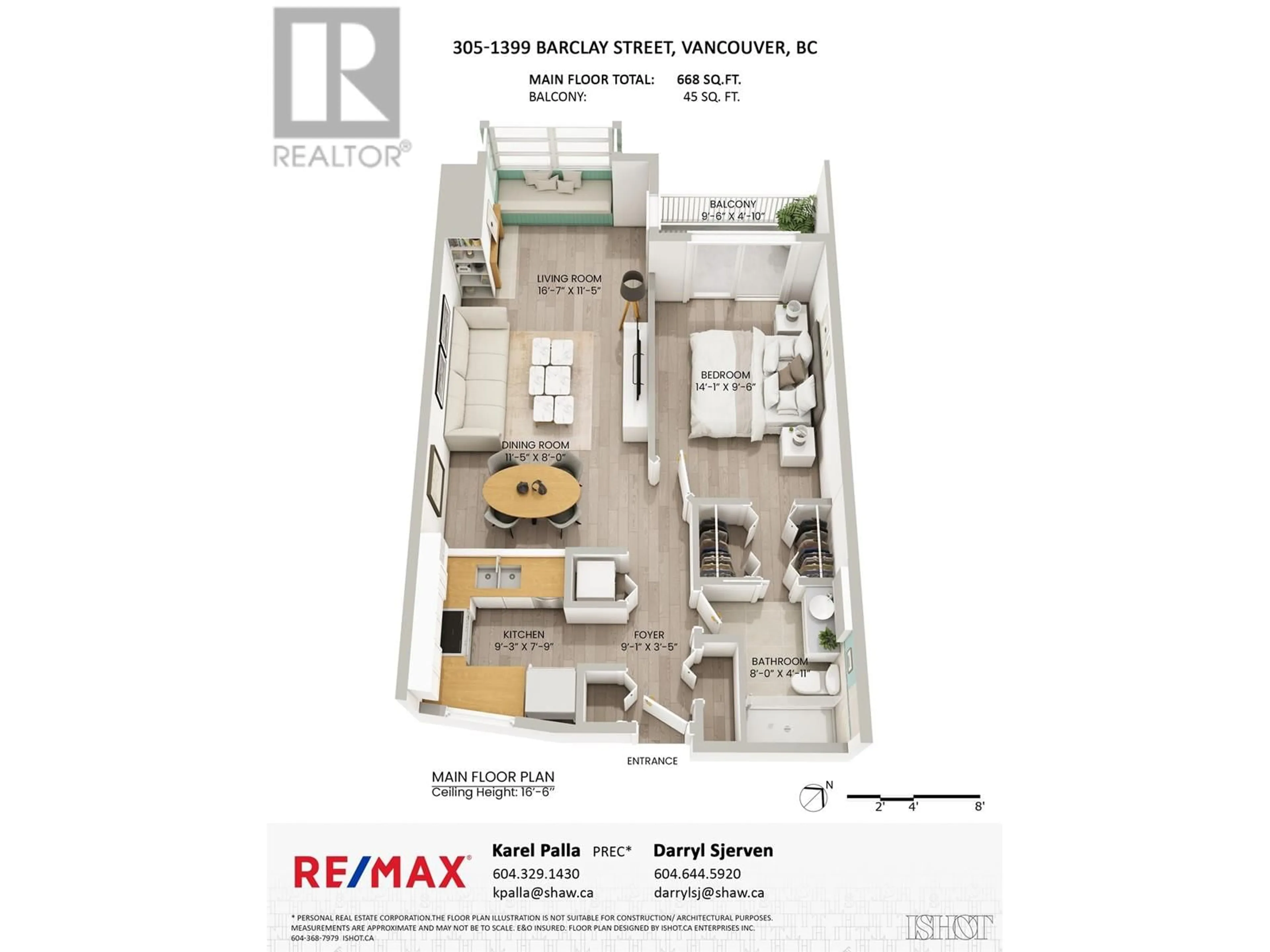 Floor plan for 305 1399 BARCLAY STREET, Vancouver British Columbia V6E1H6