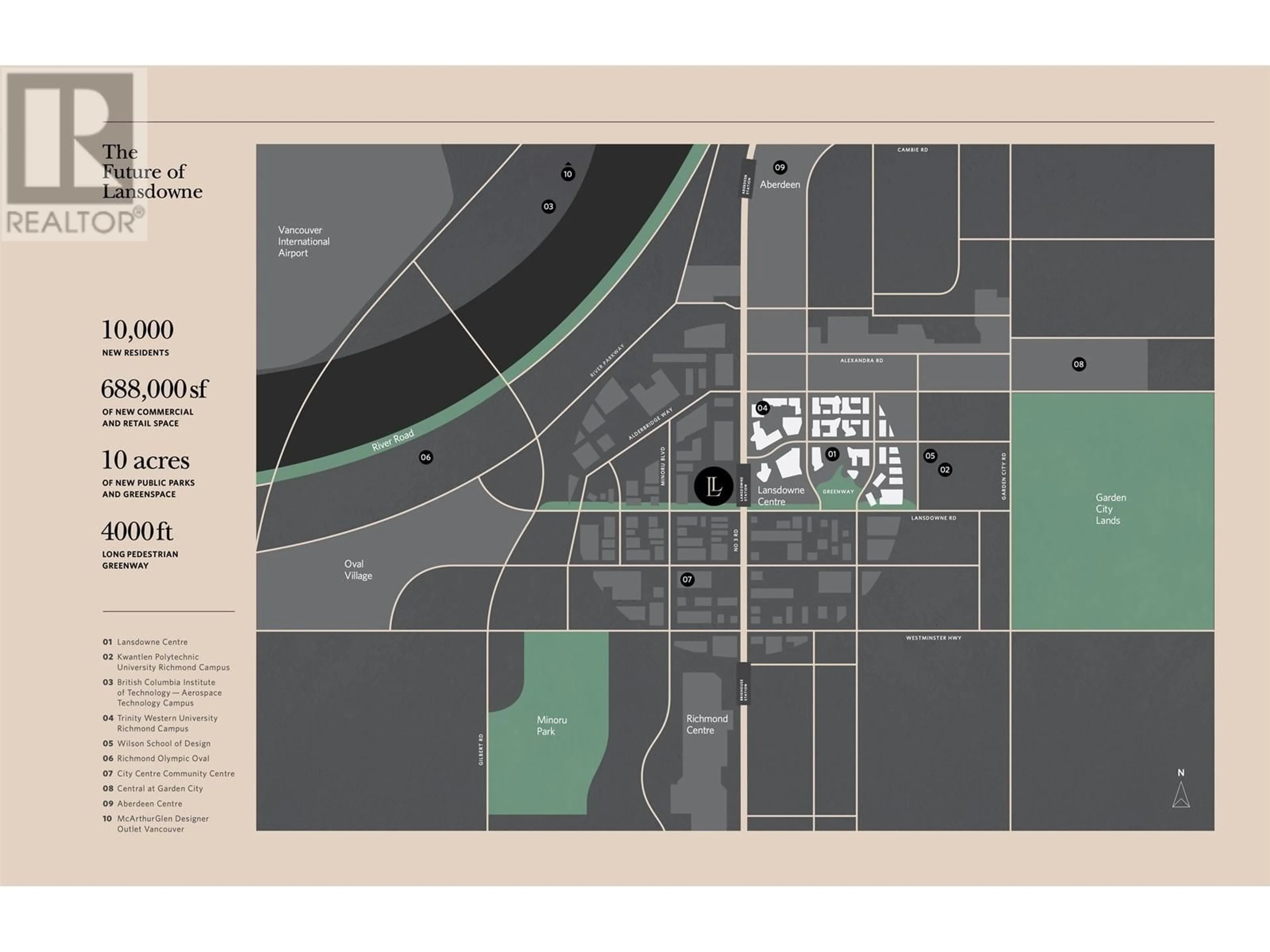 Picture of a map for 1011 7977 LANSDOWNE ROAD, Richmond British Columbia V6X2X9