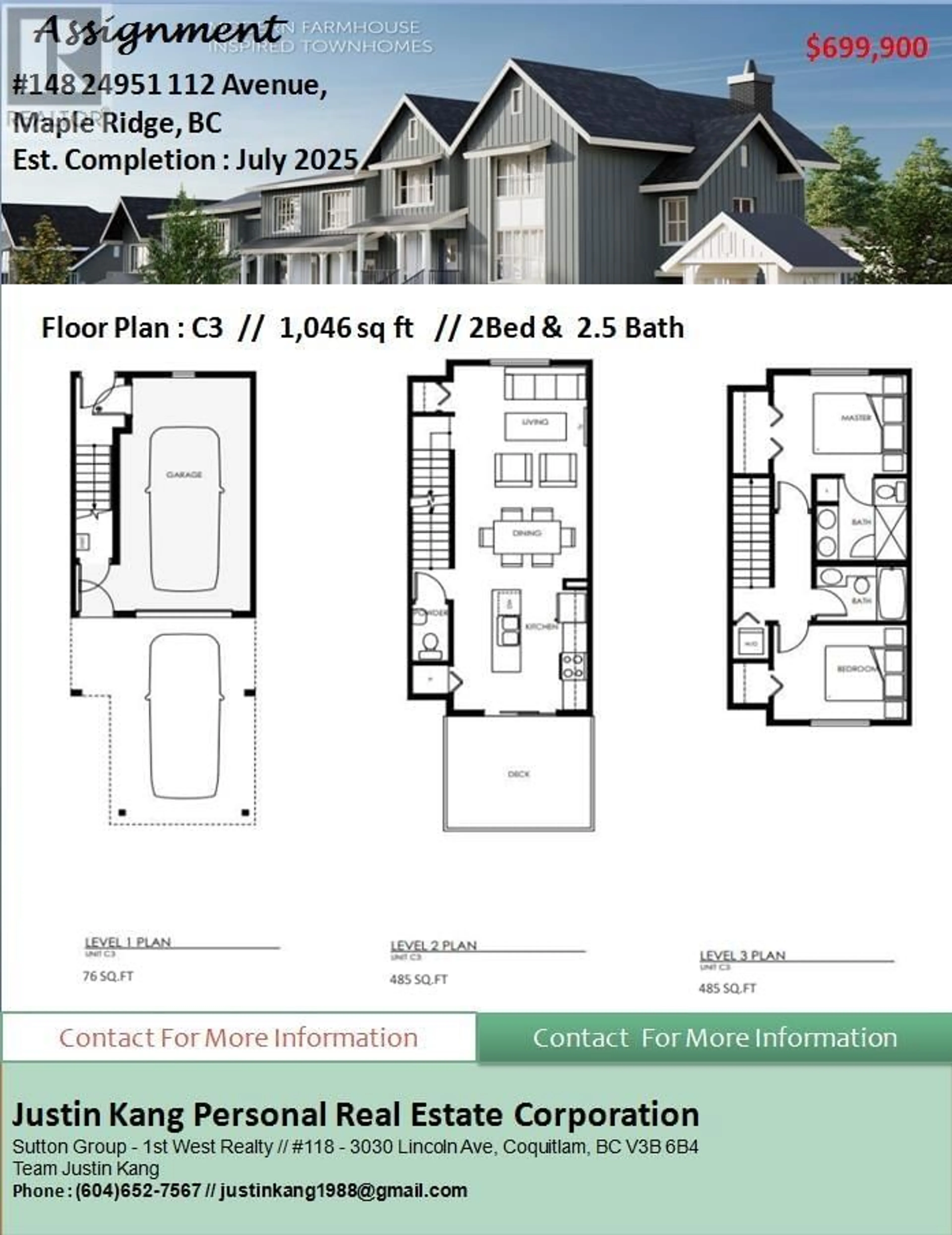 Floor plan for 148 24951 112 AVENUE, Maple Ridge British Columbia V0V0V0