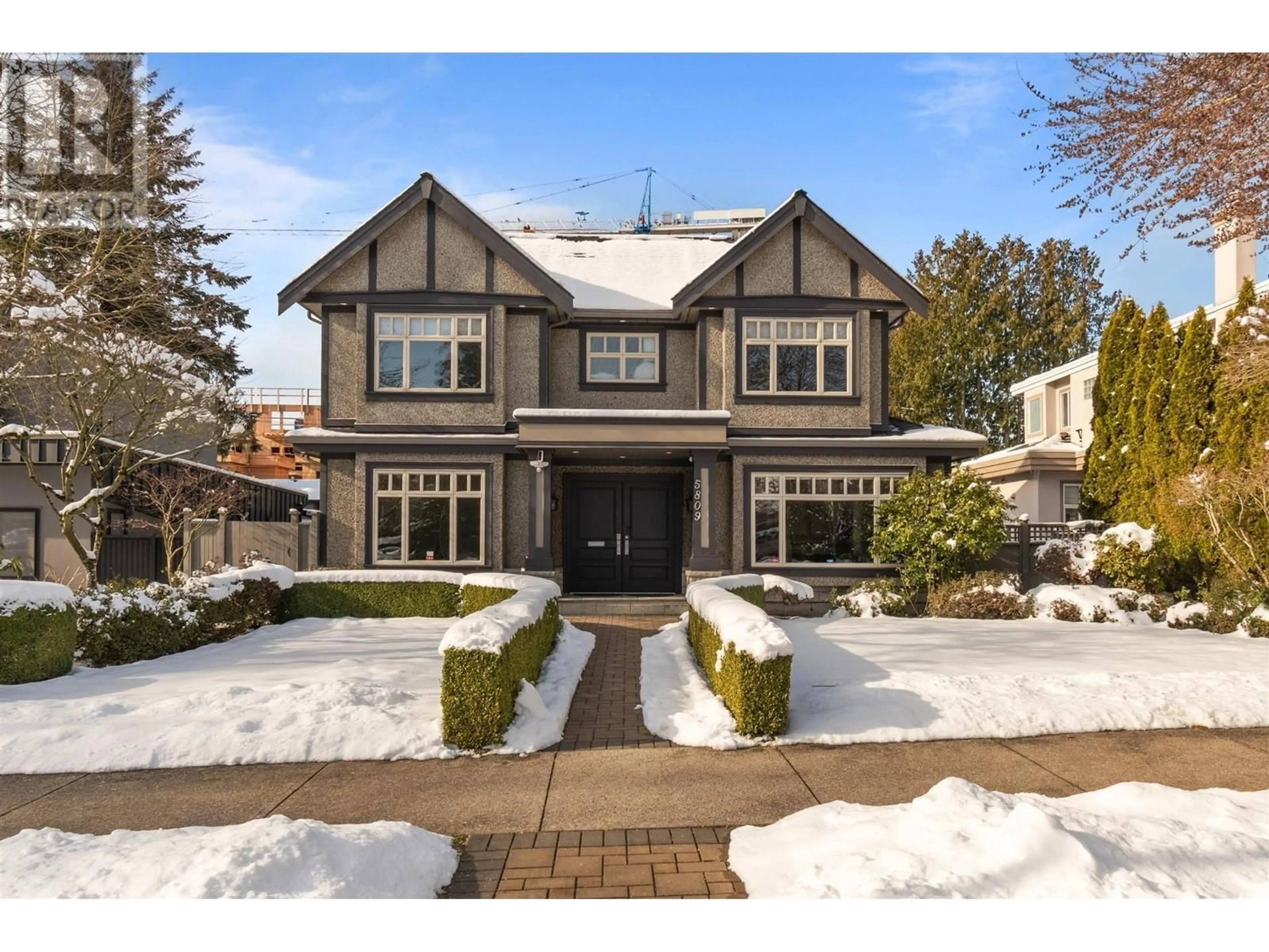 Home with brick exterior material, street for 5809 CARTIER STREET, Vancouver British Columbia V6M3A6