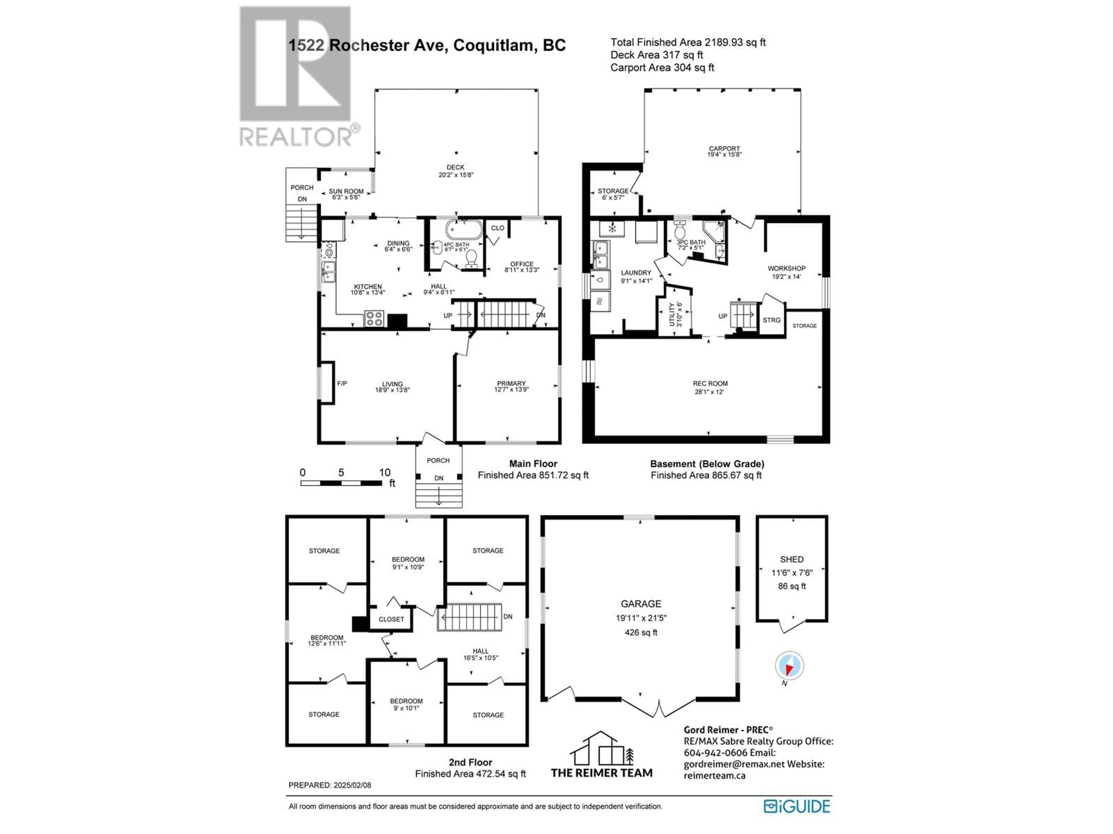 Floor plan for 1522 ROCHESTER AVENUE, Coquitlam British Columbia V3K2X6