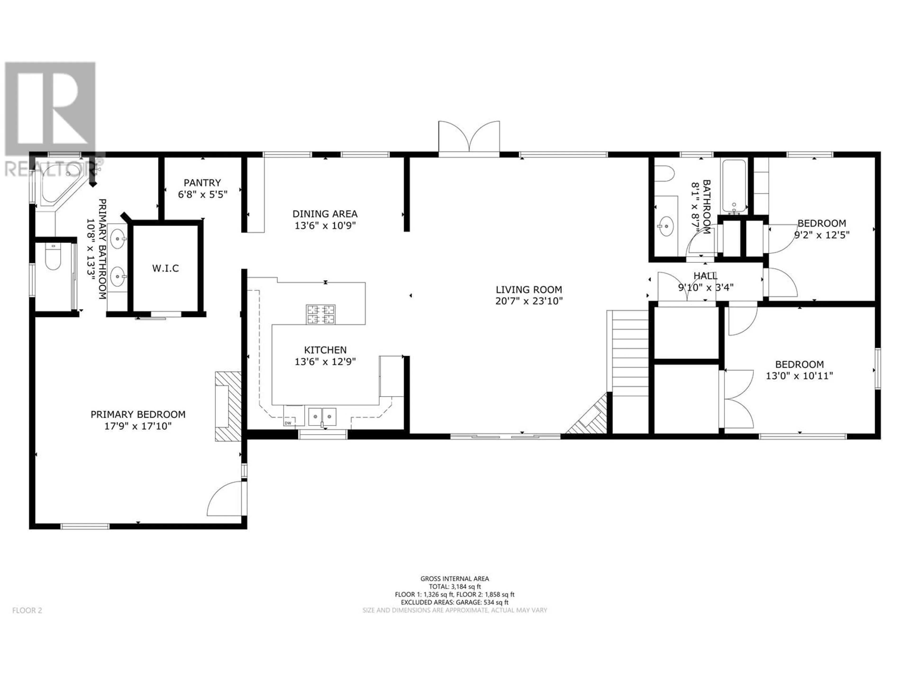 Floor plan for 12698 RIMROCK DRIVE, Charlie Lake British Columbia V0C1H0