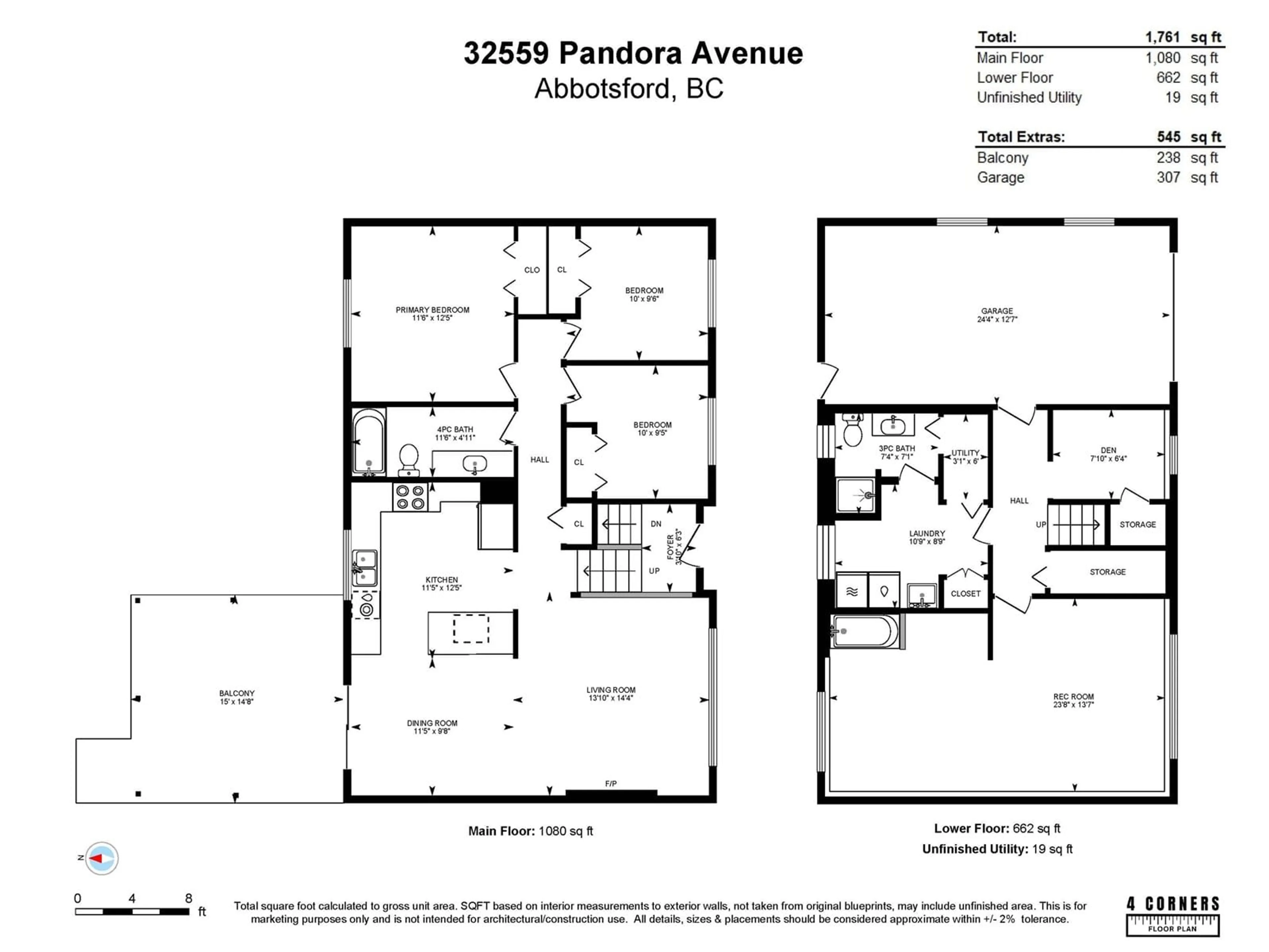 Floor plan for 32559 PANDORA AVENUE, Abbotsford British Columbia V2T3S7