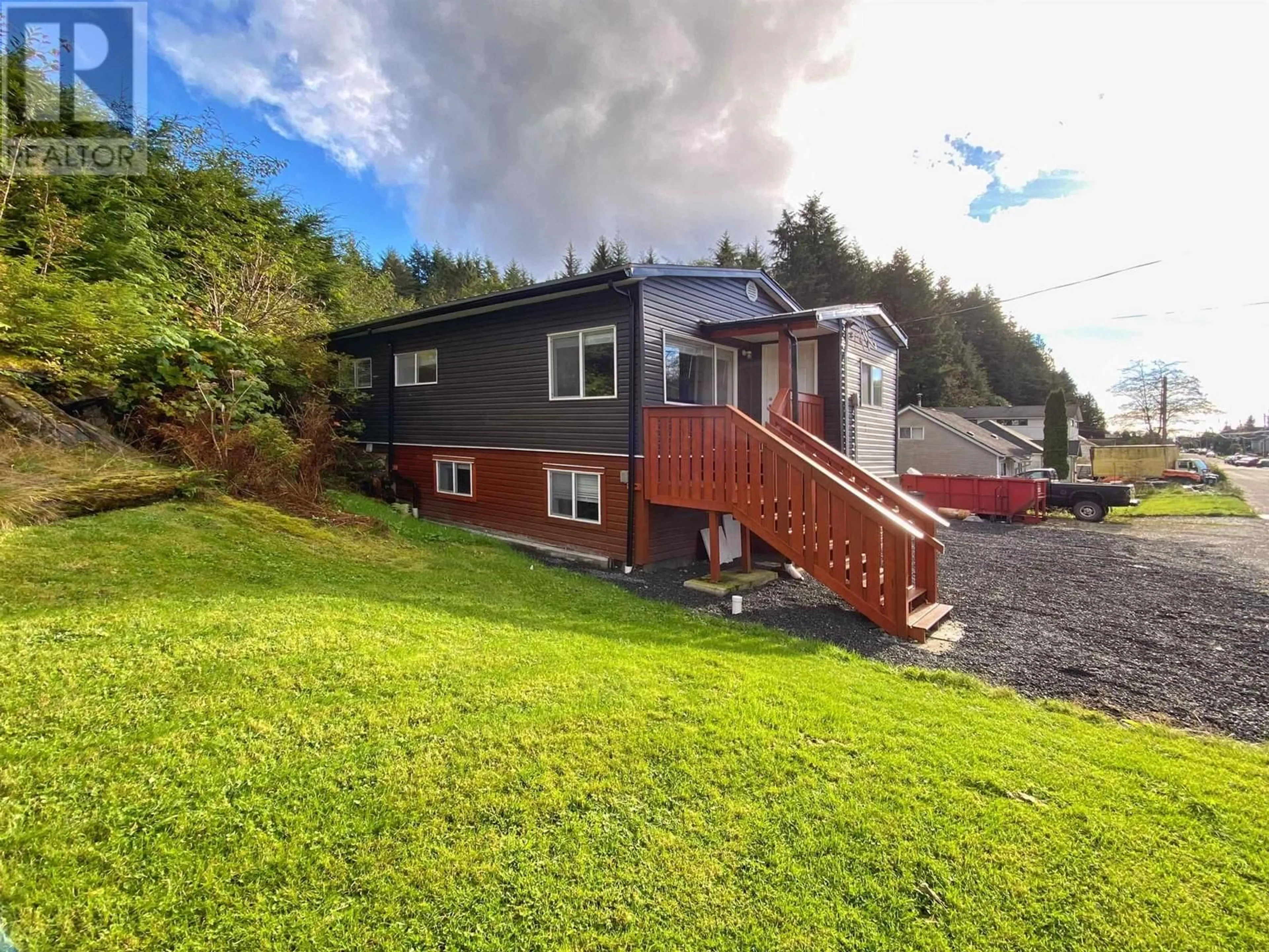 A pic from outside/outdoor area/front of a property/back of a property/a pic from drone, unknown for 1728 E 8TH AVENUE, Prince Rupert British Columbia V8J2P1