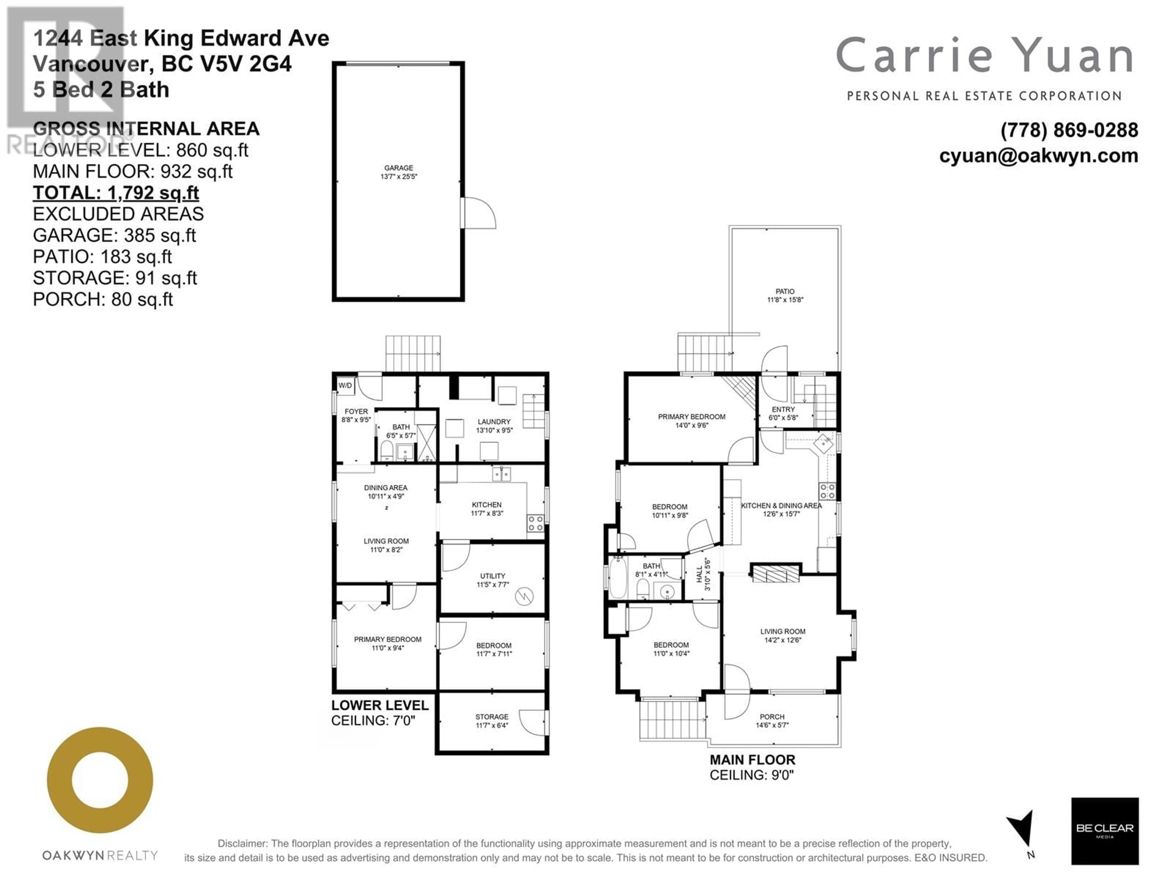 Floor plan for 1244 E KING EDWARD AVENUE, Vancouver British Columbia V5V2G4