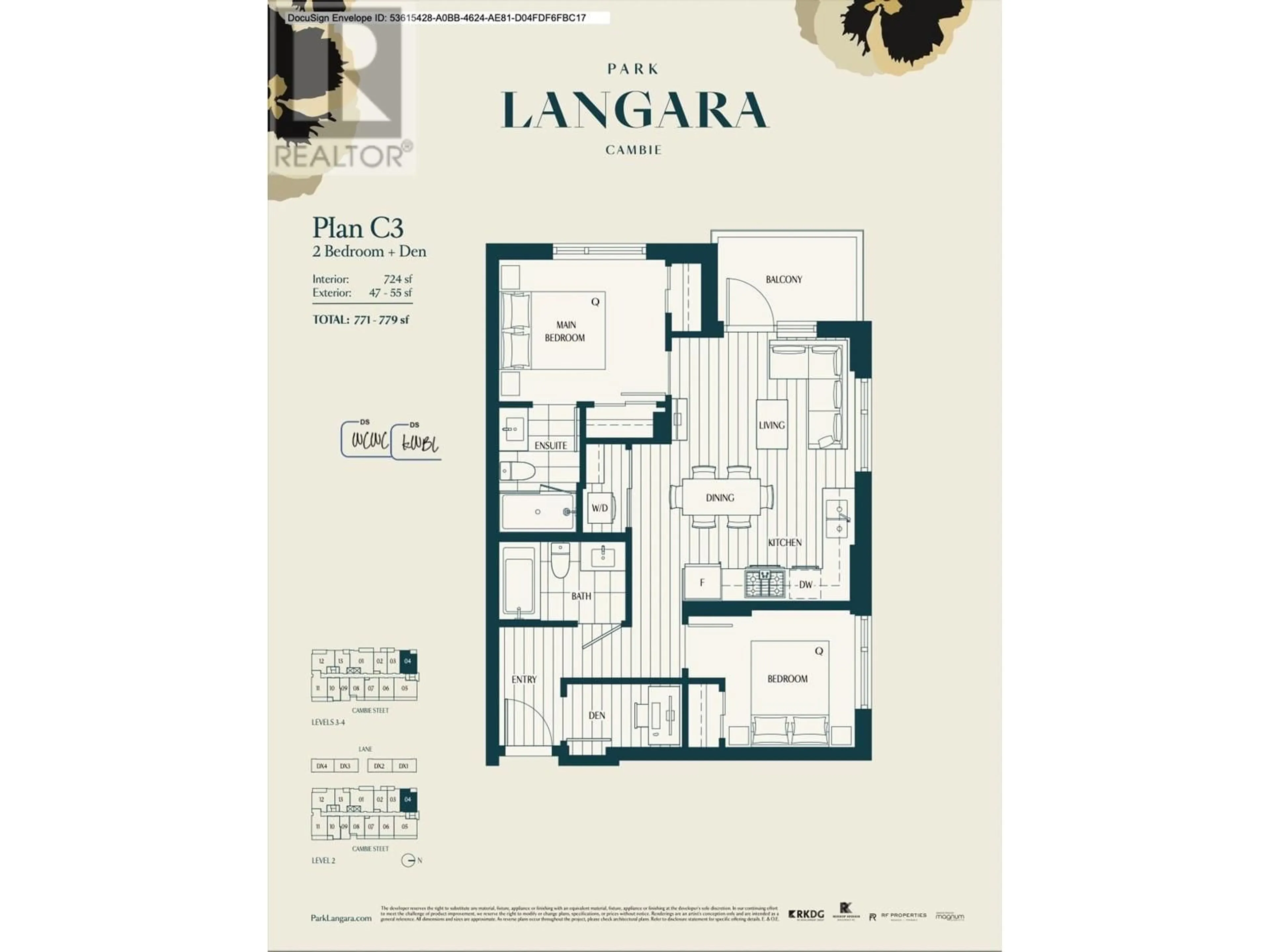 Floor plan for 304 6859 CAMBIE STREET, Vancouver British Columbia V6P3H1