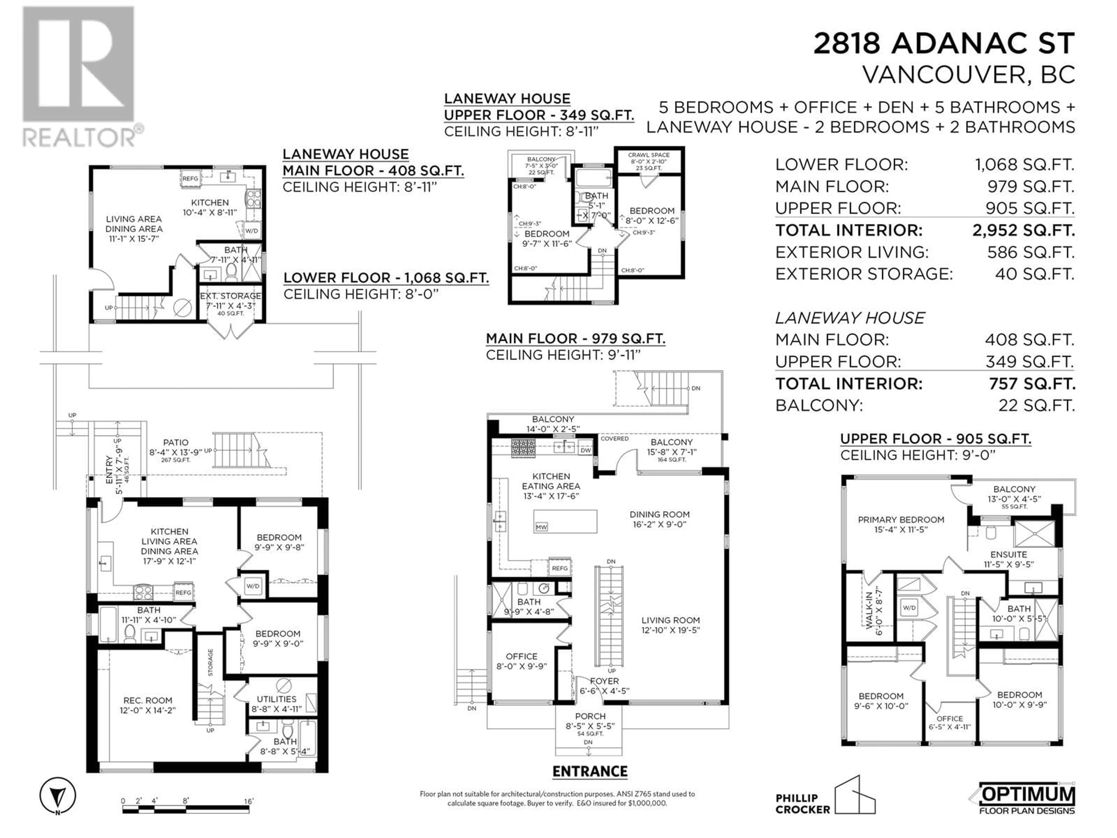 Floor plan for 2818 ADANAC STREET, Vancouver British Columbia V5K2N3