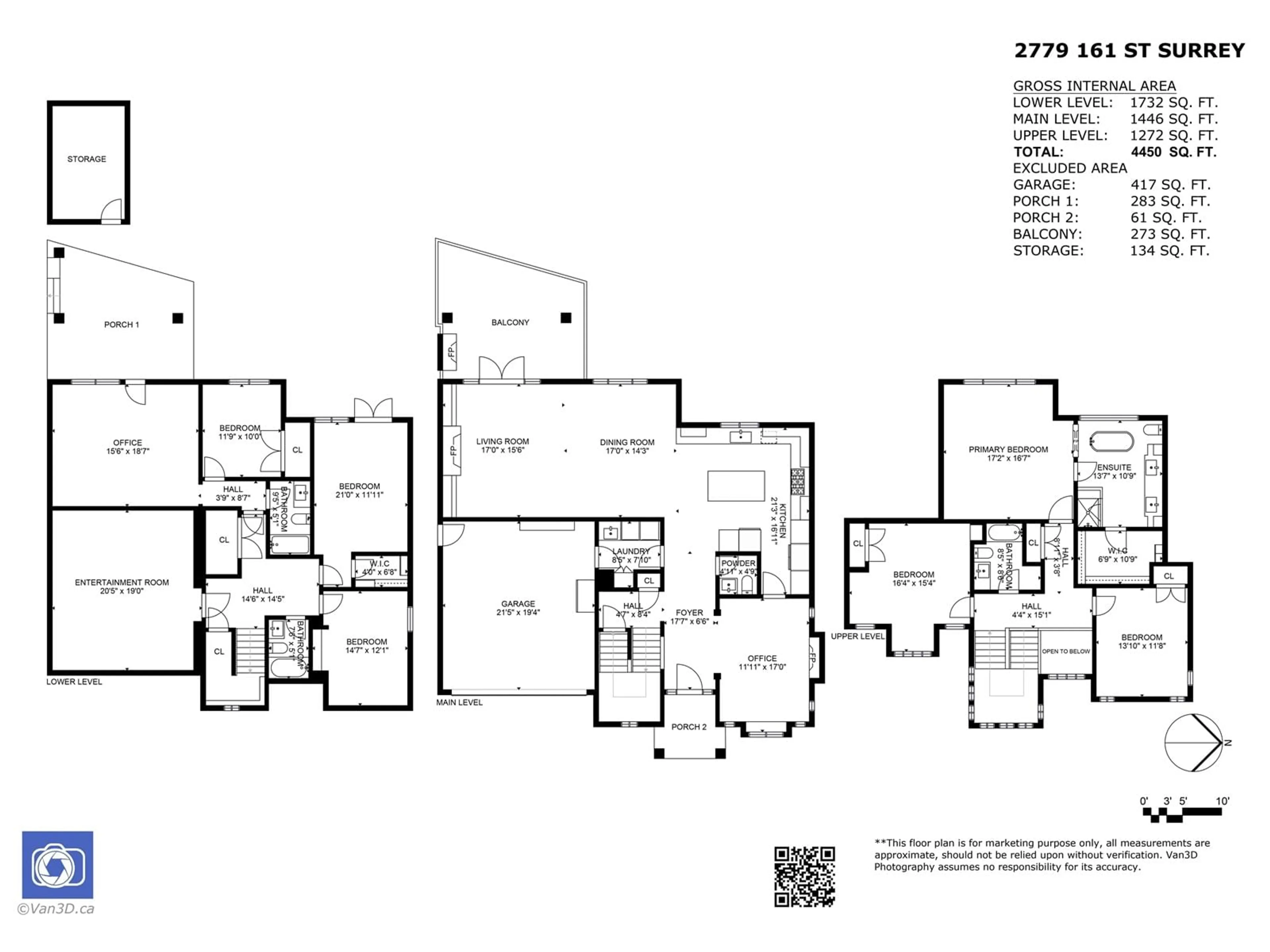 Floor plan for 2779 161, Surrey British Columbia V3Z3W1