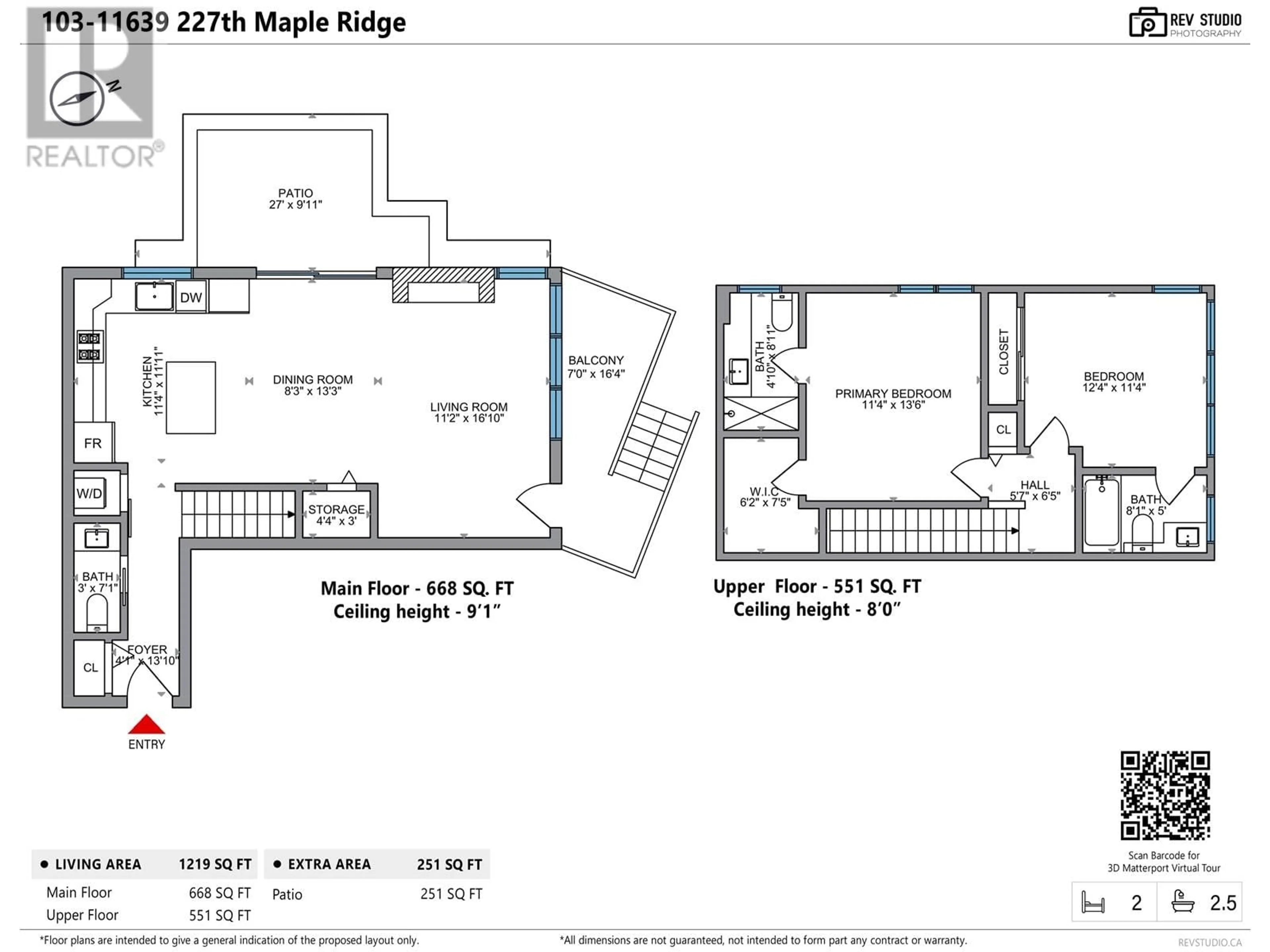 Floor plan for 103 11639 227 STREET, Maple Ridge British Columbia V2X9B2