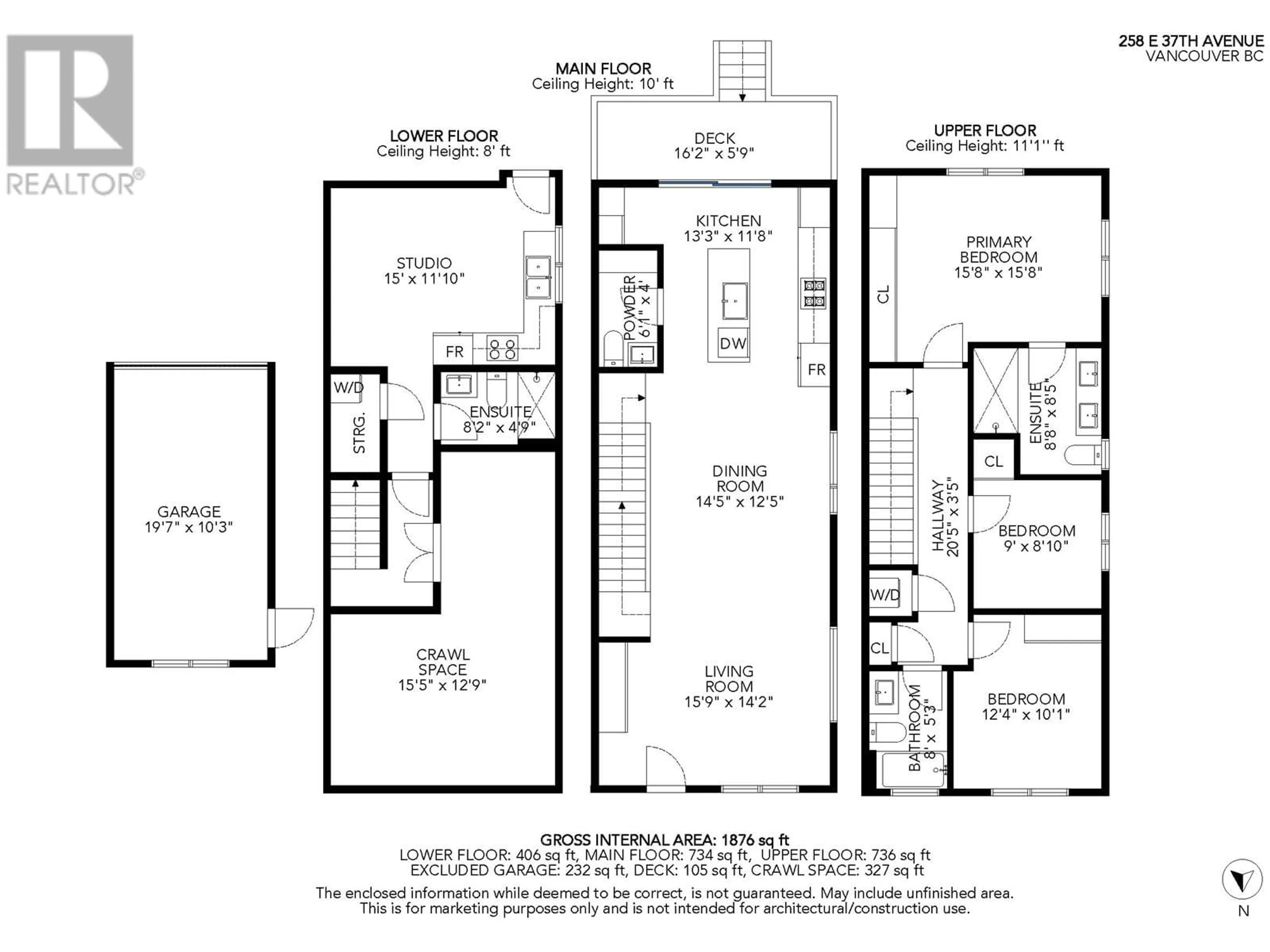 Floor plan for 258 E 37TH AVENUE, Vancouver British Columbia V5W1E6