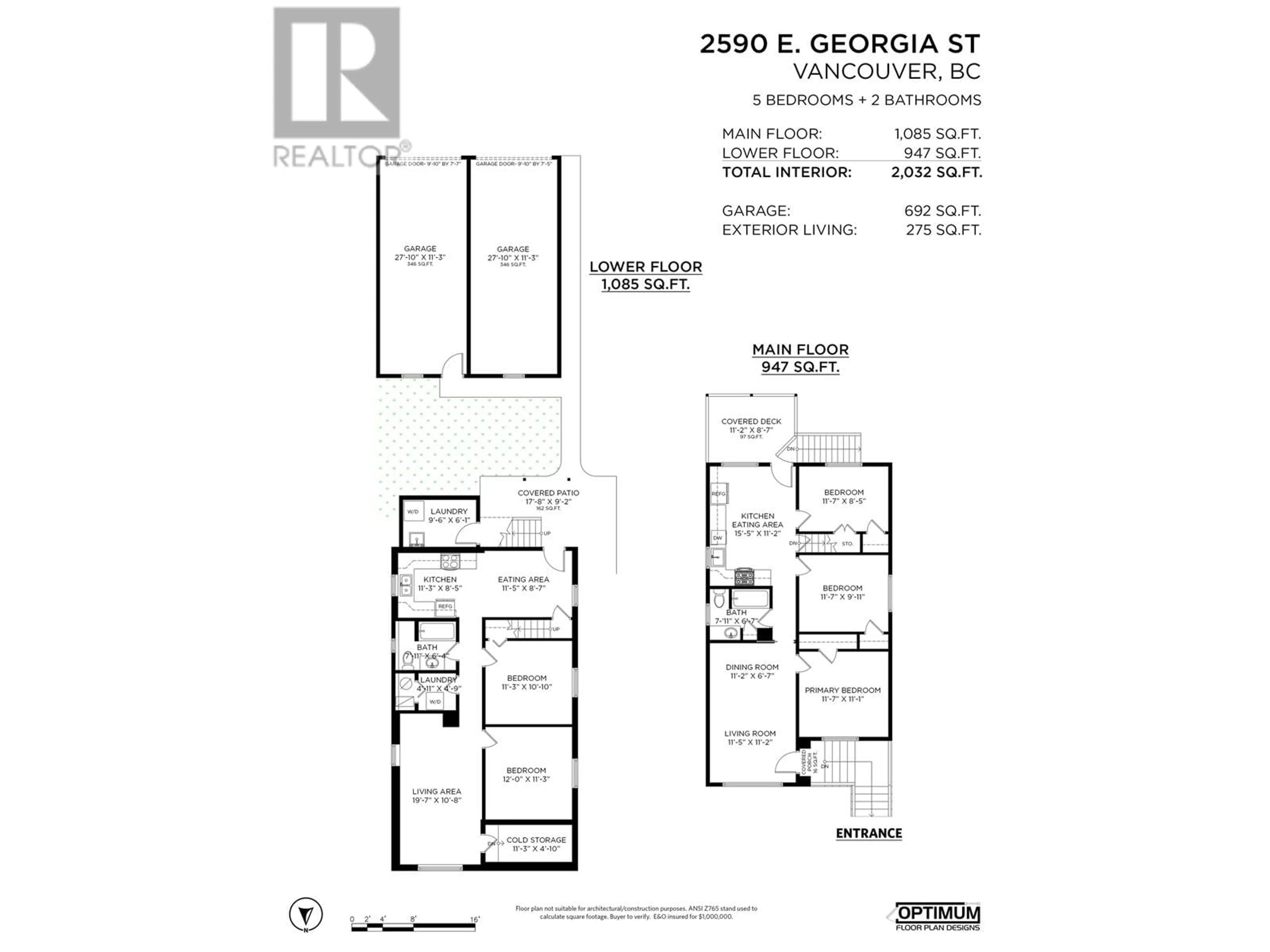 Floor plan for 2590 E GEORGIA STREET, Vancouver British Columbia V5K2J7