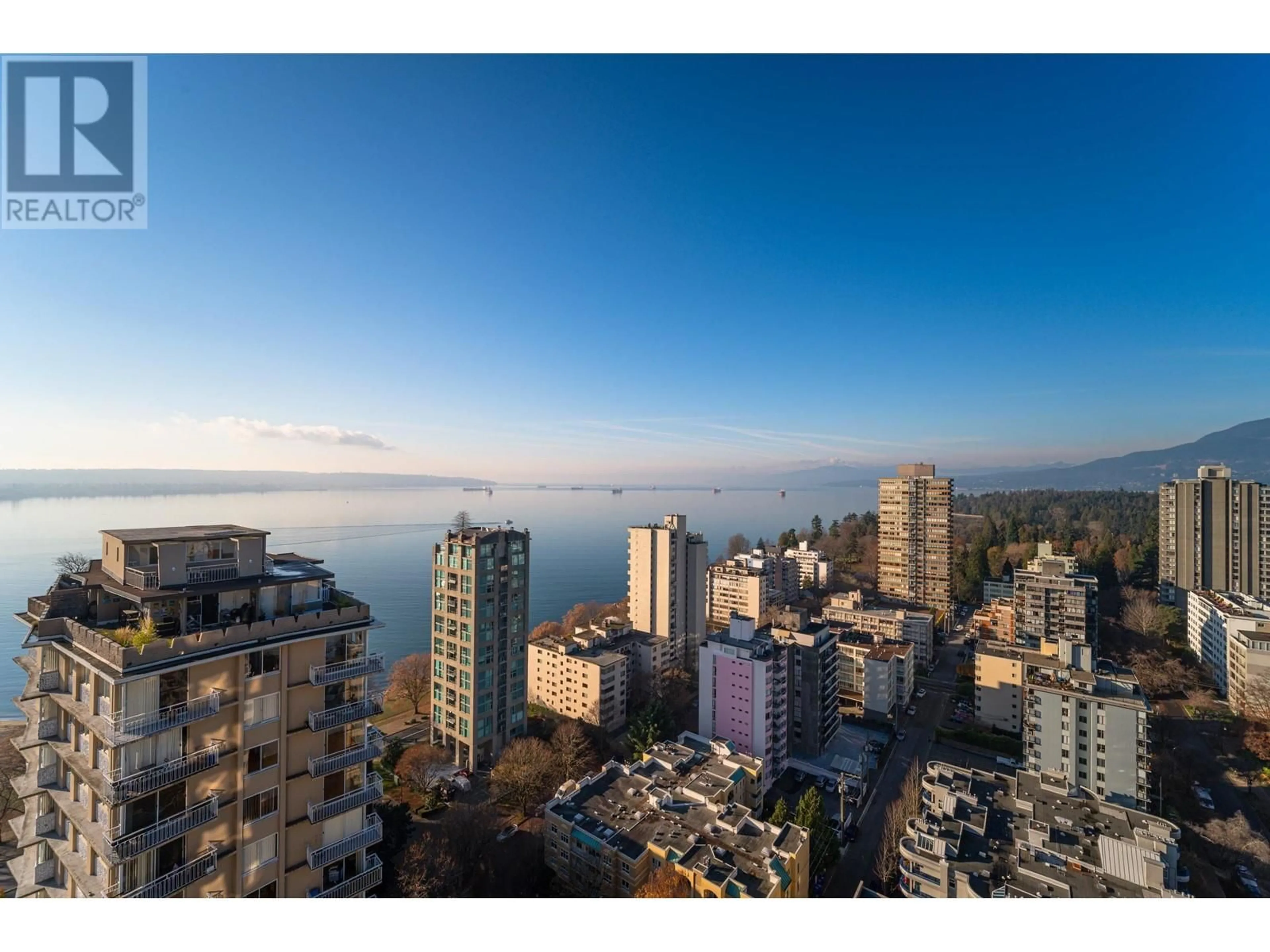 A pic from outside/outdoor area/front of a property/back of a property/a pic from drone, city buildings view from balcony for 1503 - 1850 COMOX STREET, Vancouver British Columbia V6G1R3