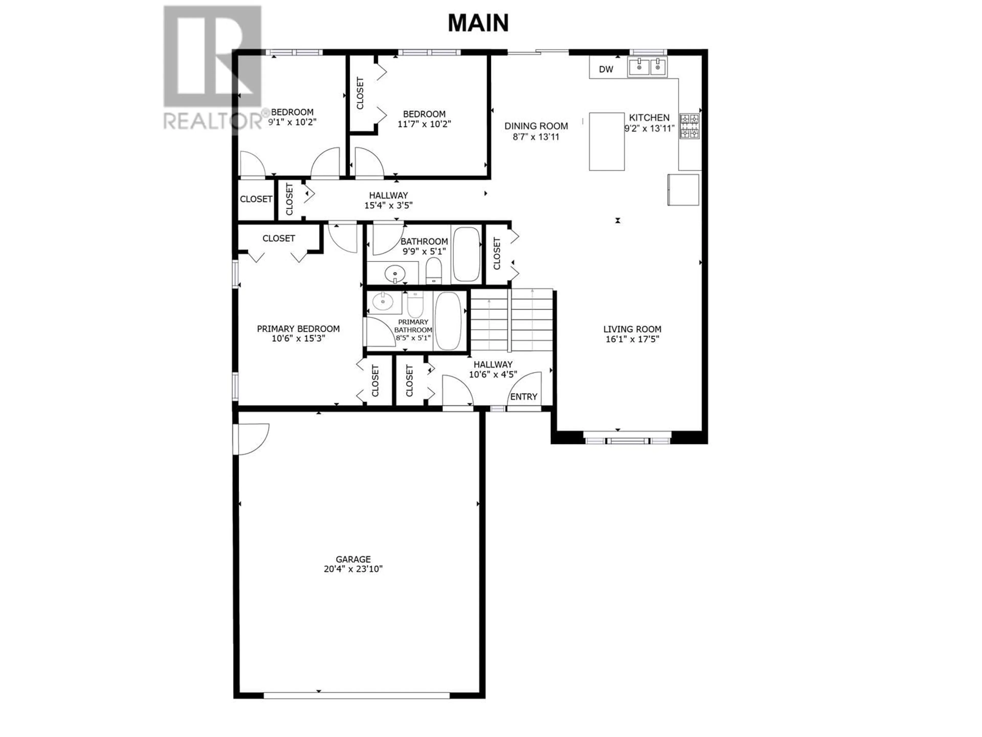 Floor plan for 8907 118A AVENUE, Fort St. John British Columbia V1J0H8