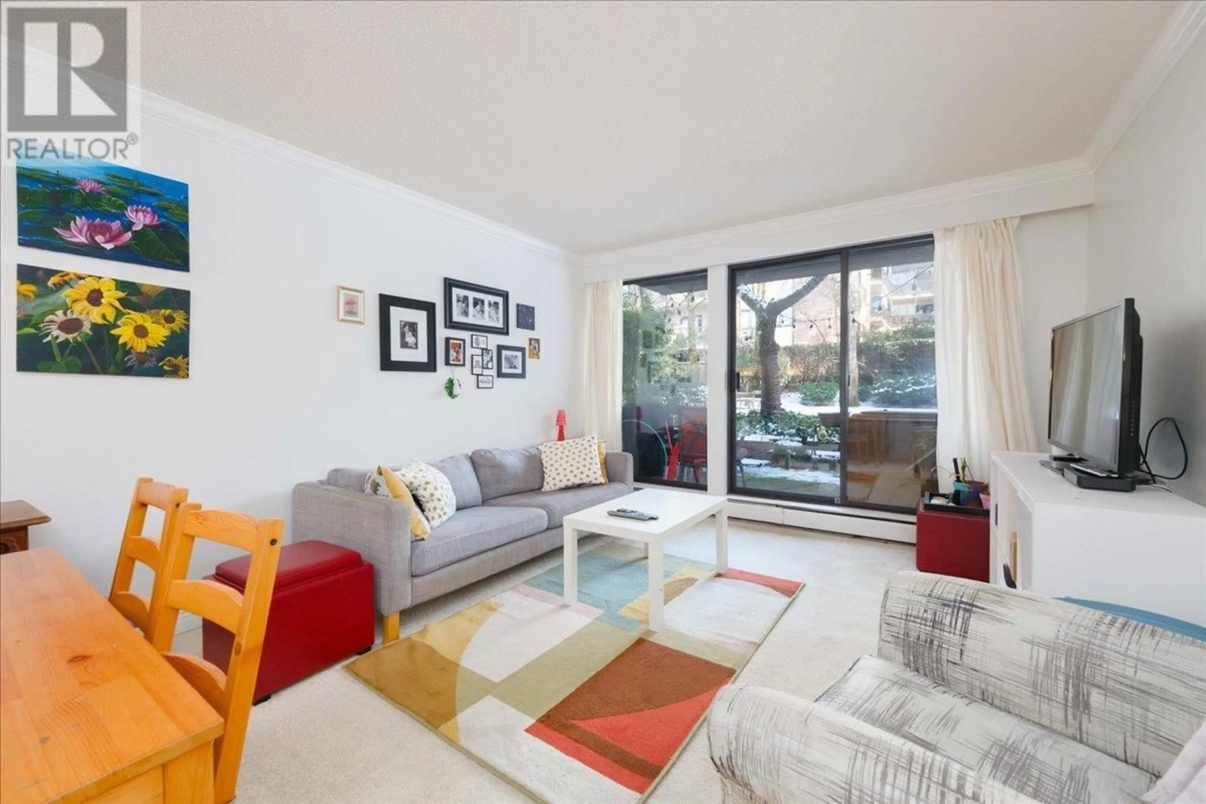 Living room with furniture, unknown for 111 - 3420 BELL AVENUE, Burnaby British Columbia V3J1M7