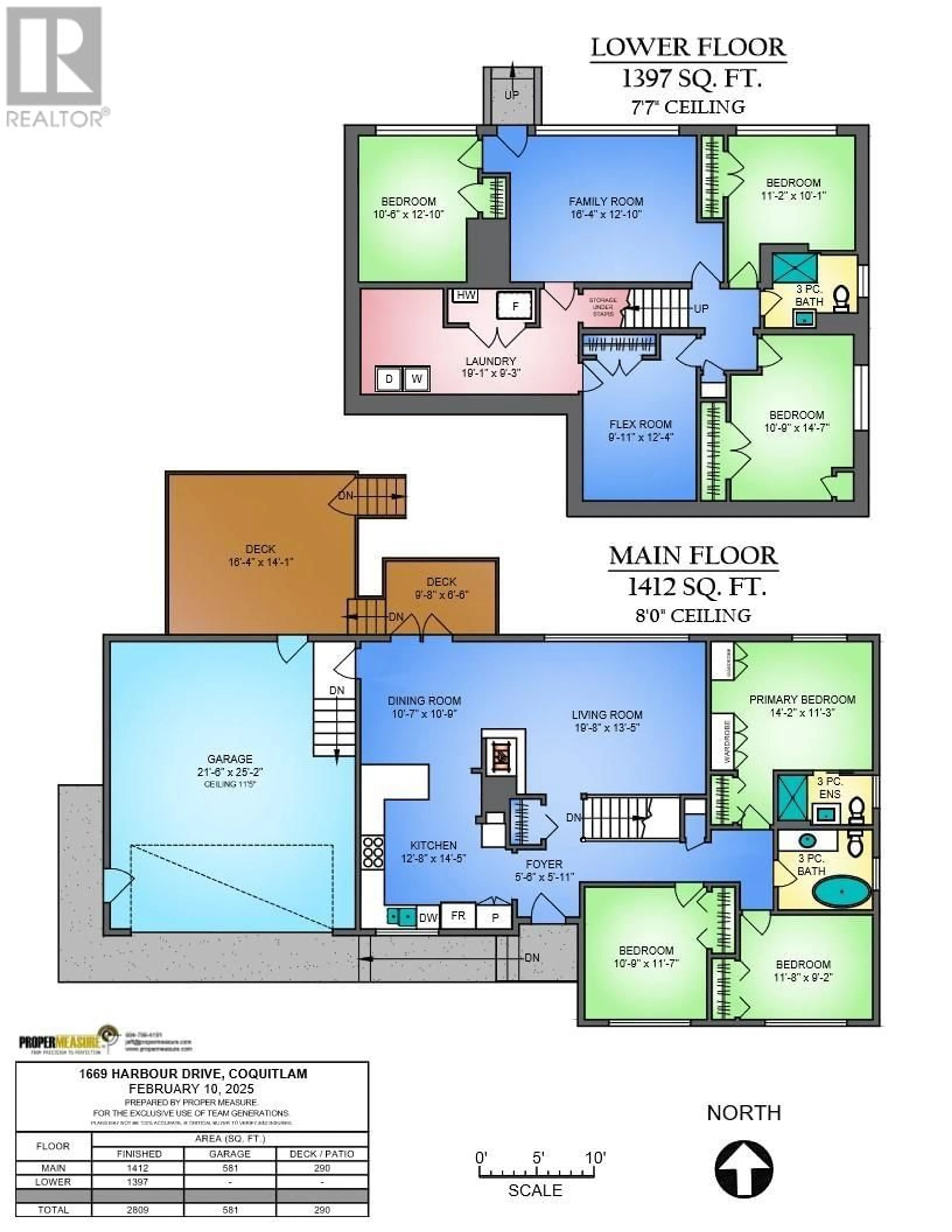 Floor plan for 1669 HARBOUR DRIVE, Coquitlam British Columbia V3J5V9