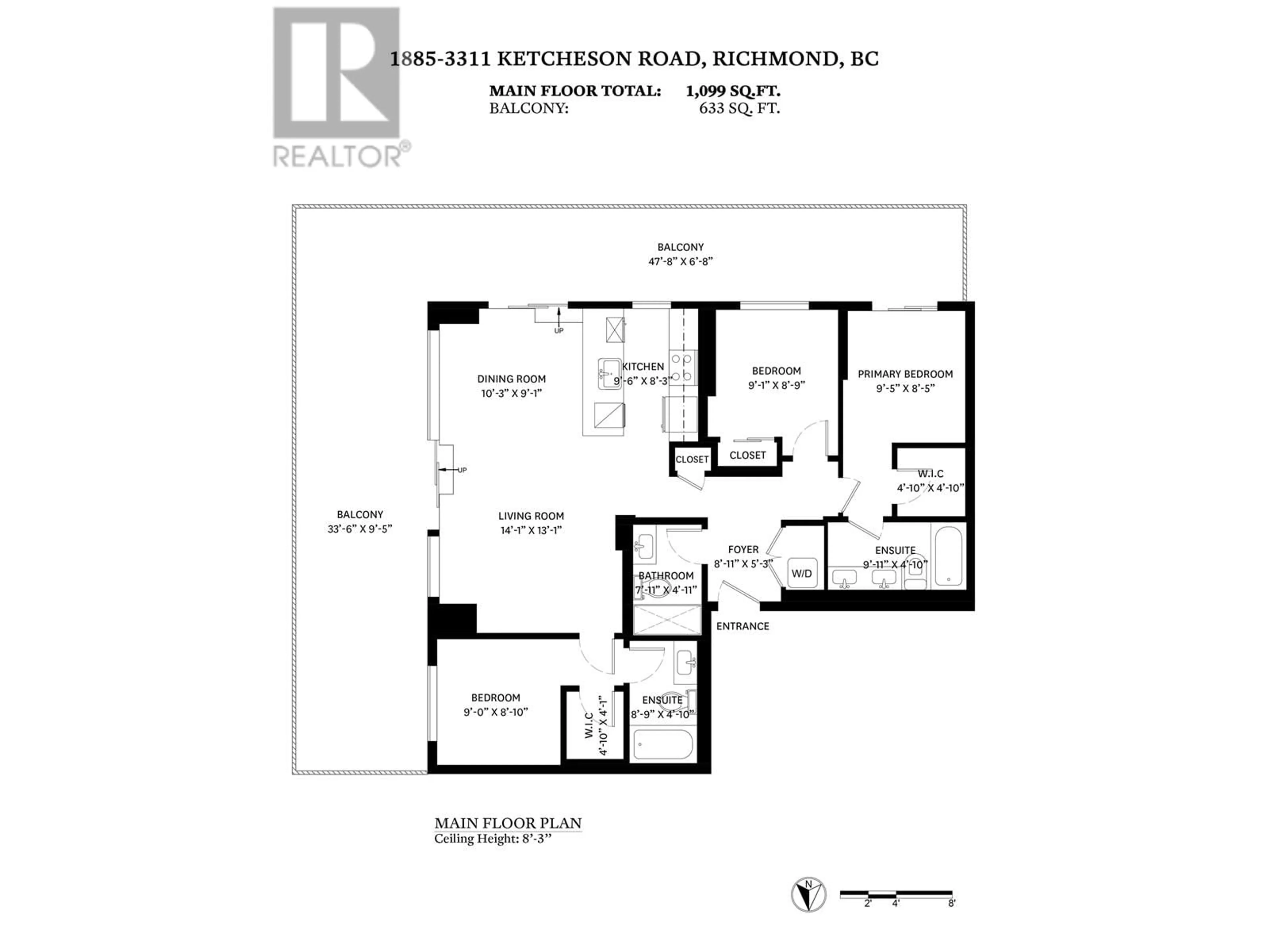 Floor plan for 1885 3311 KETCHESON ROAD, Richmond British Columbia V6X0S4