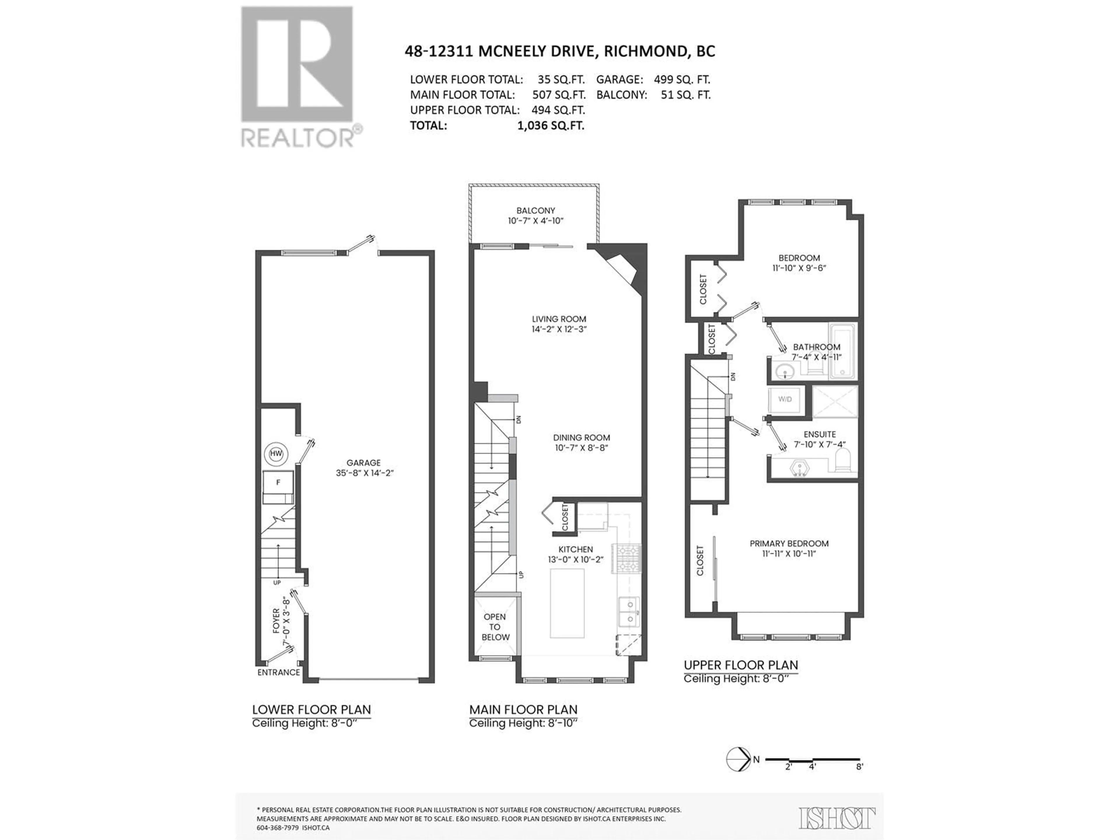 Floor plan for 48 - 12311 MCNEELY DRIVE, Richmond British Columbia V6V2S2