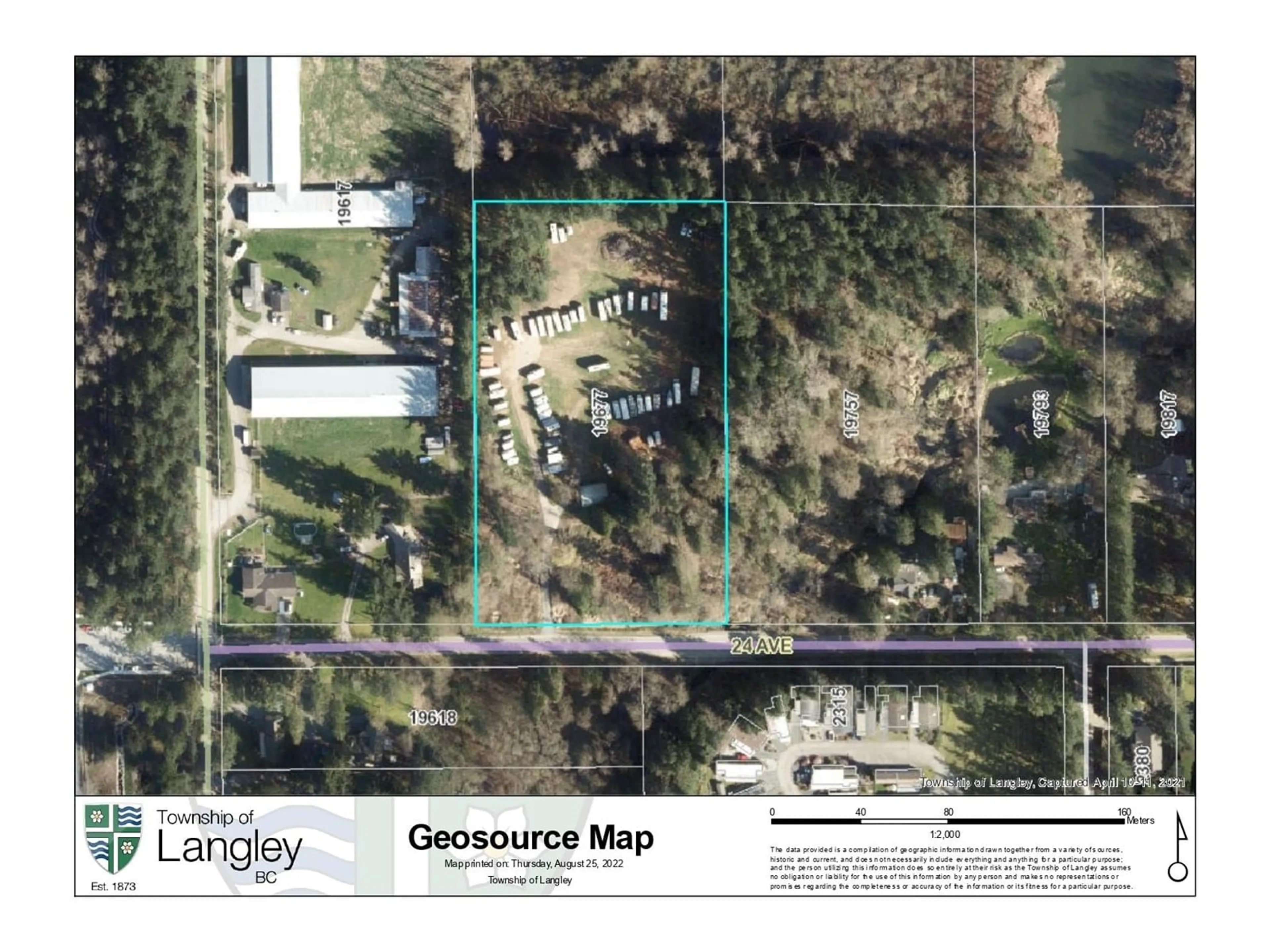 Picture of a map for 19677 24 AVENUE, Langley British Columbia V2Z1Y6