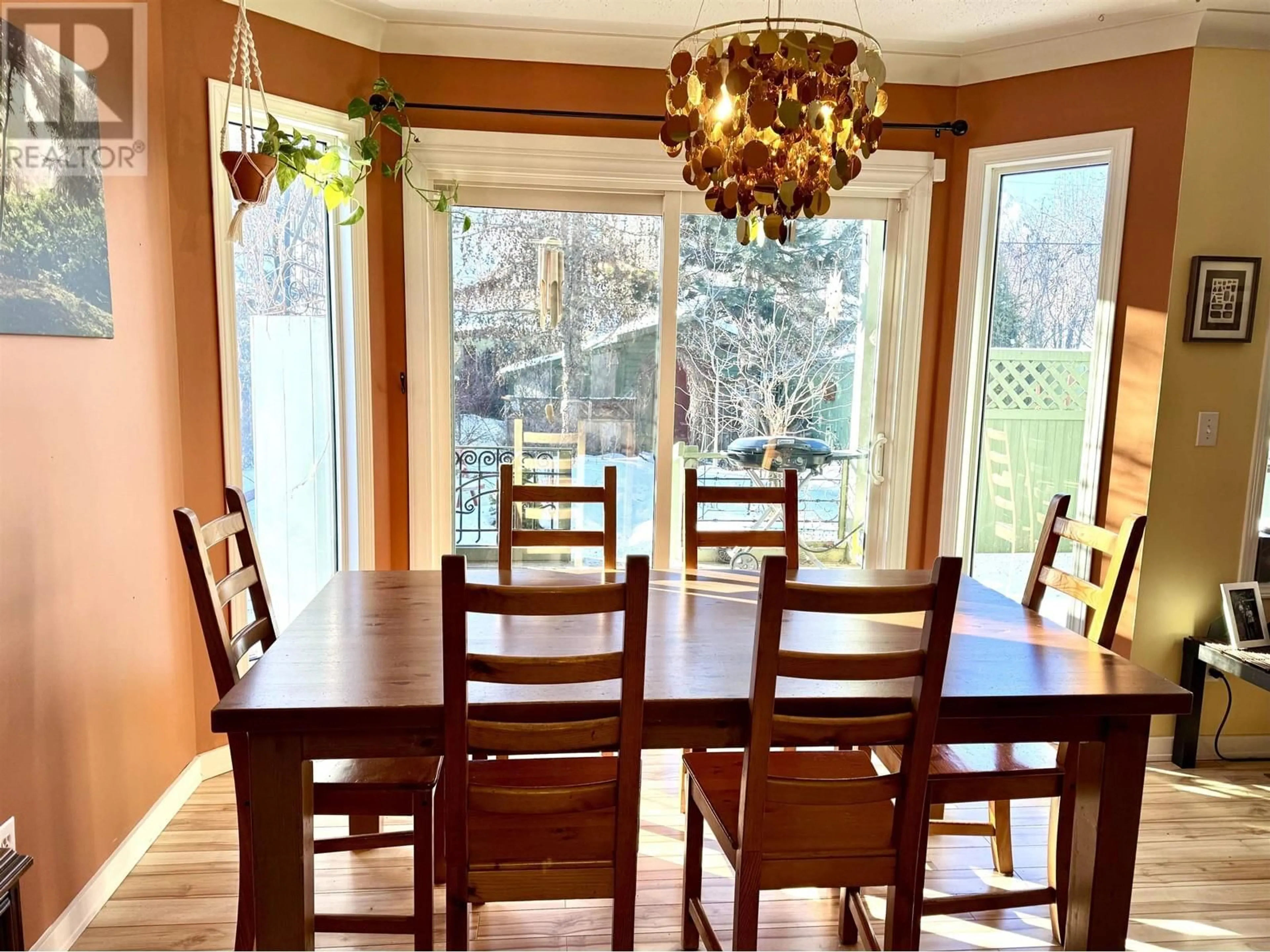 Dining room, wood/laminate floor for 4235 ASTLAIS PLACE, Smithers British Columbia V0J2N0