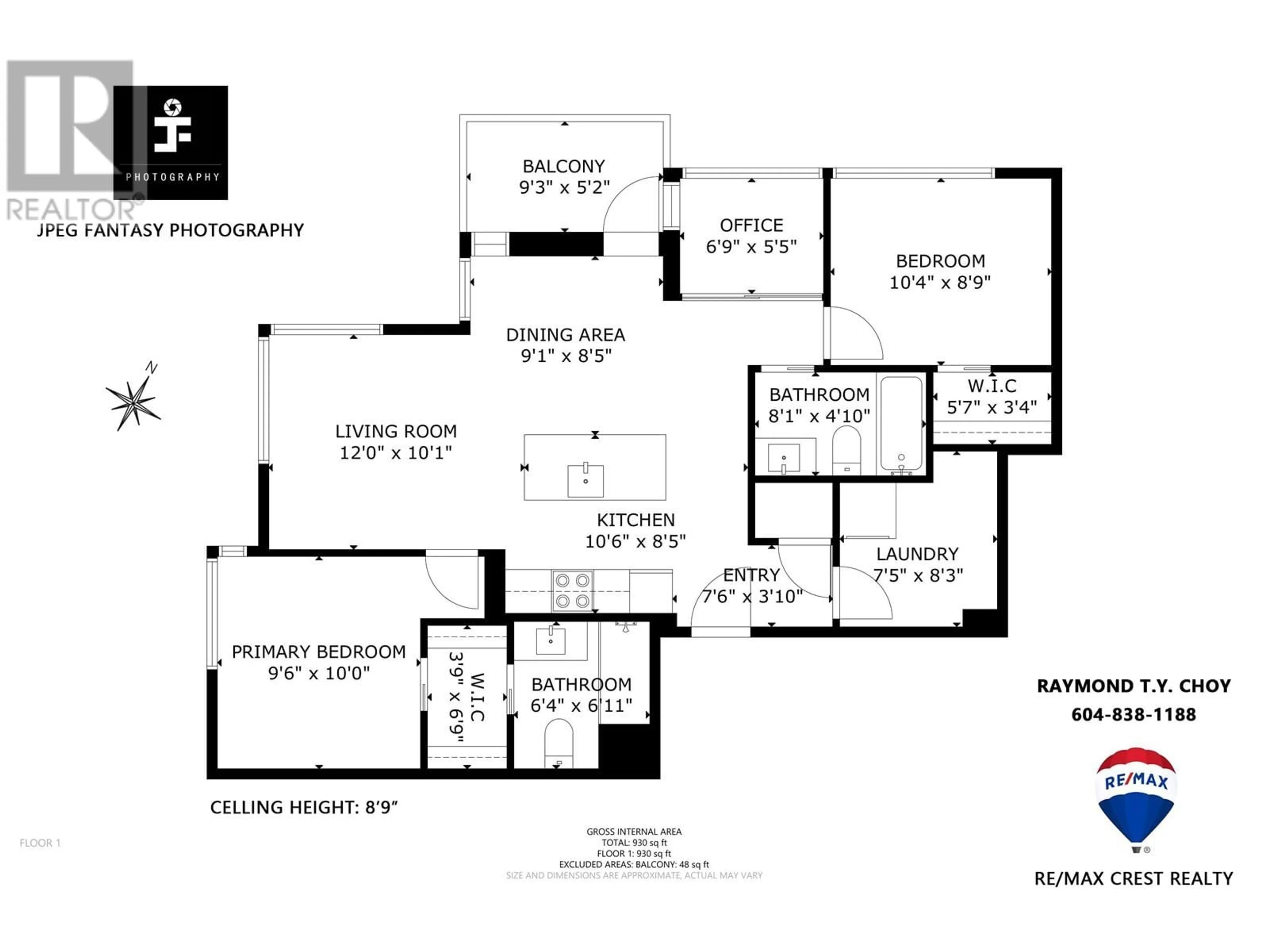 Floor plan for 1401 - 1308 HORNBY STREET, Vancouver British Columbia V6Z0C5