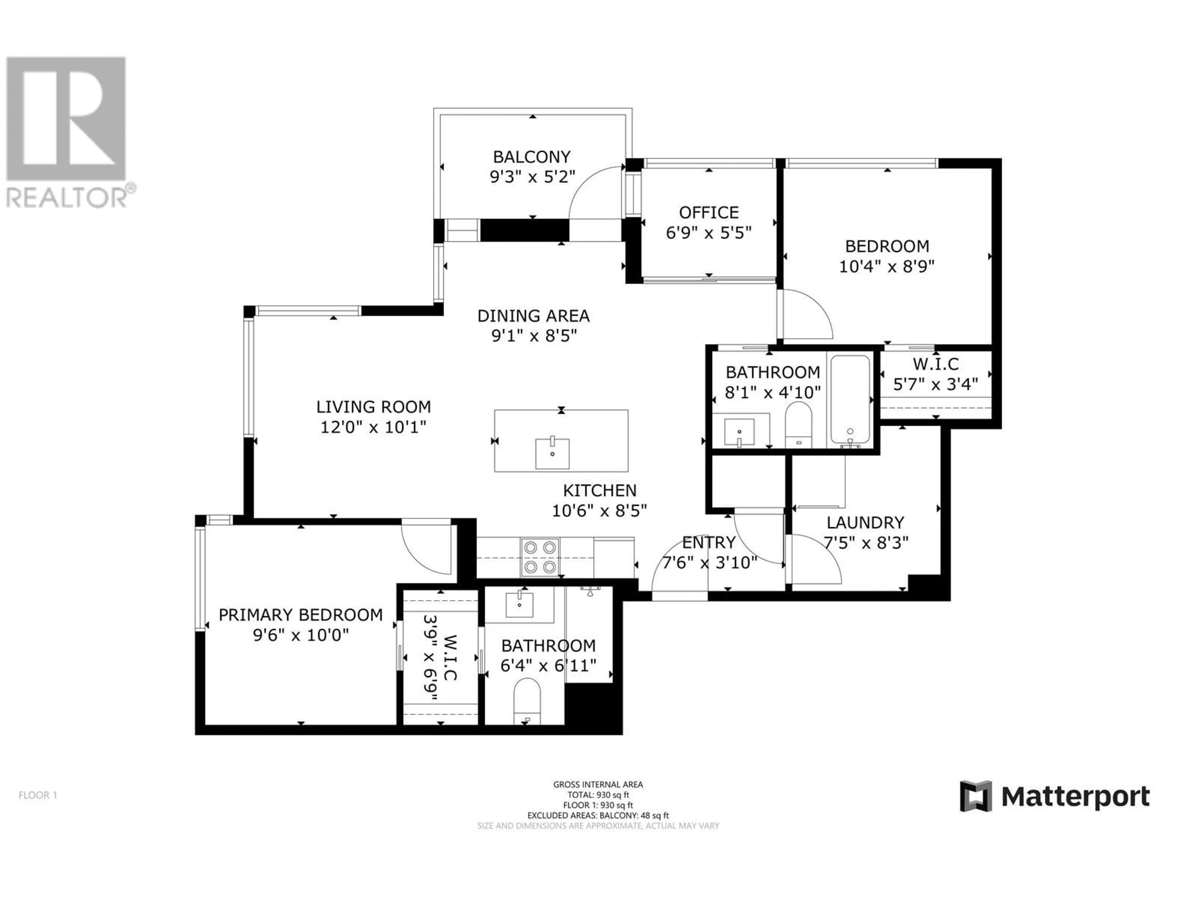 Floor plan for 1401 1308 HORNBY STREET, Vancouver British Columbia V6Z0C5