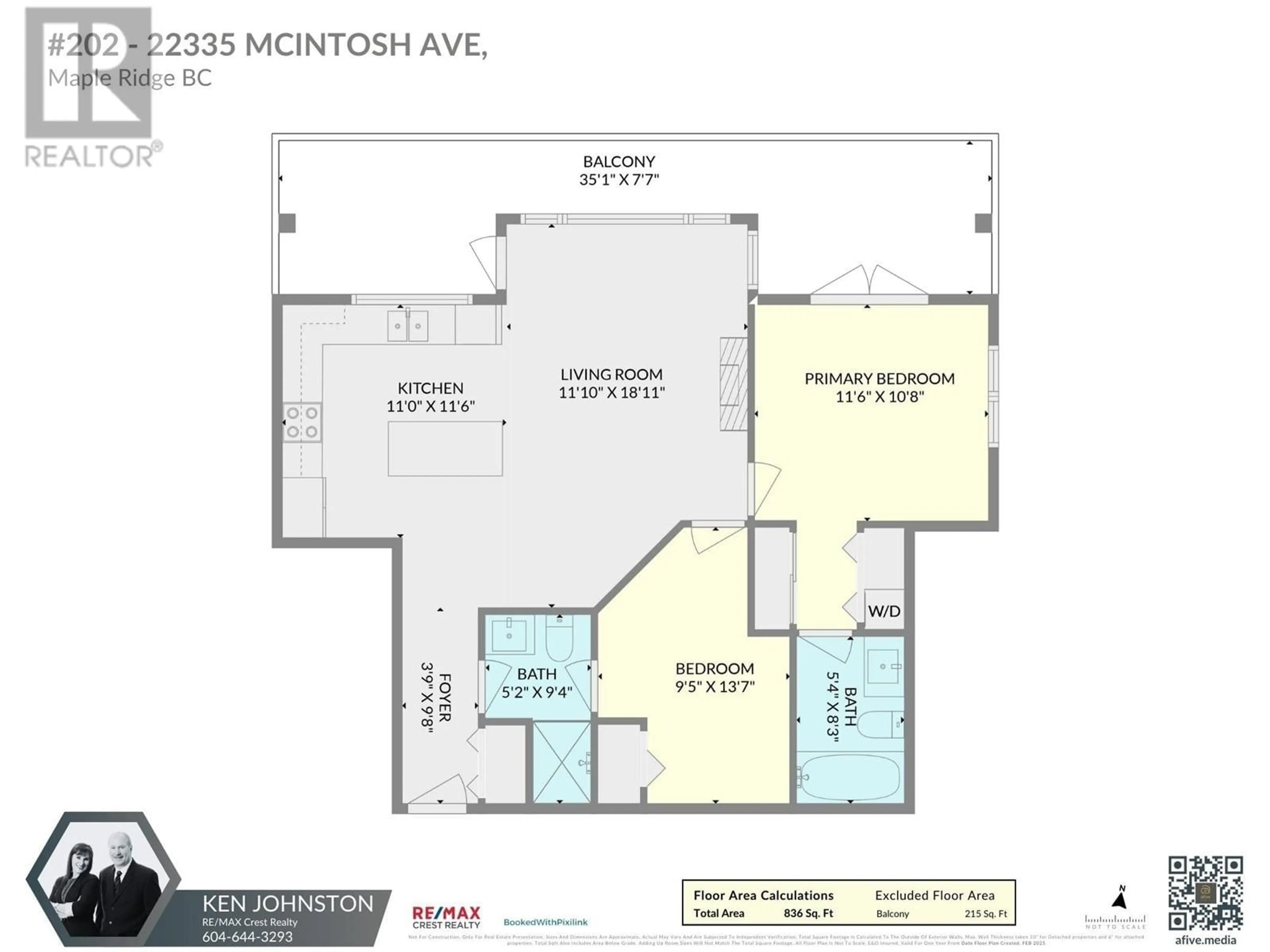 Floor plan for 202 22335 MCINTOSH AVENUE, Maple Ridge British Columbia V2X3C2