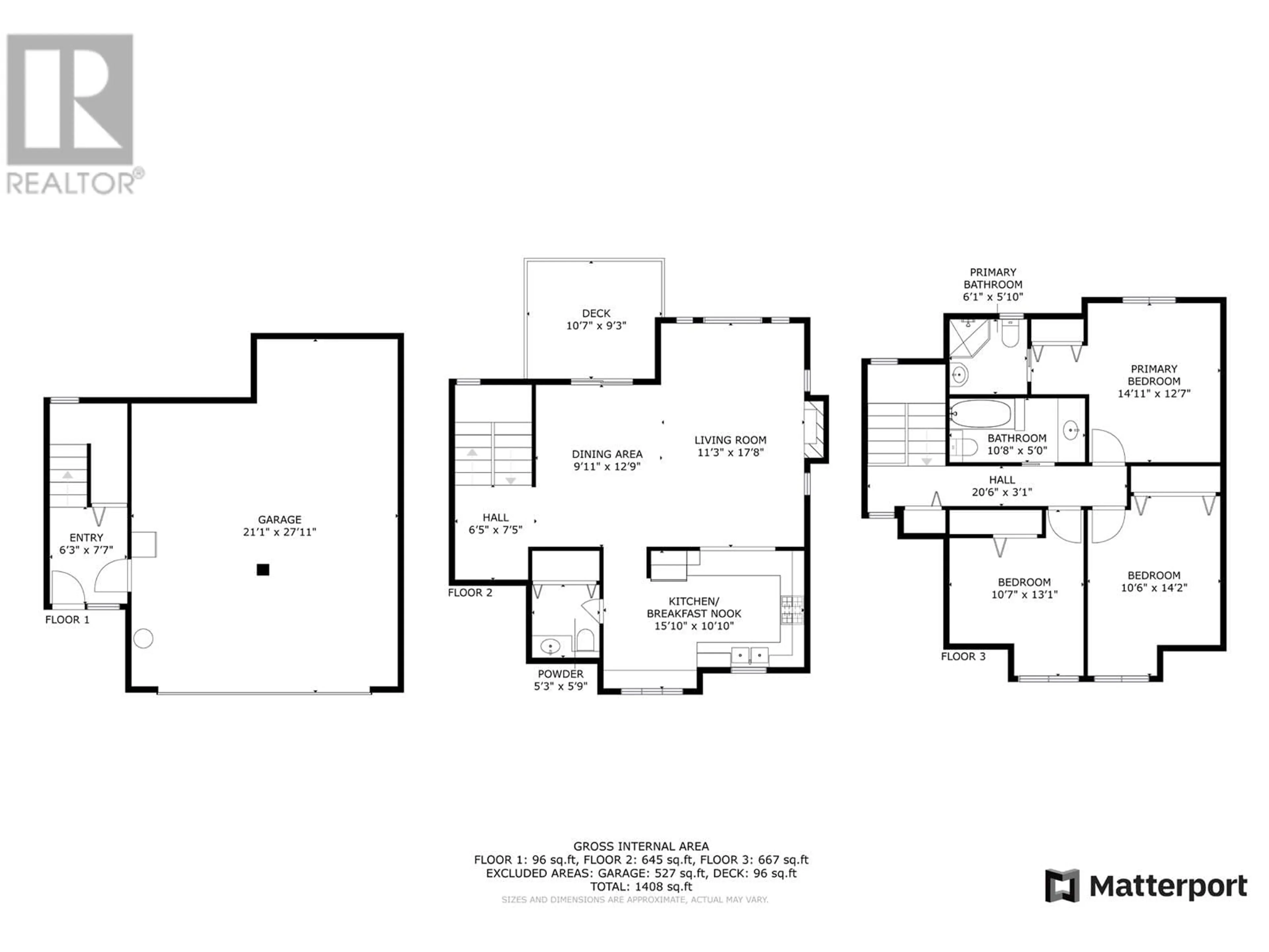 Floor plan for 1 1400 PARK STREET, Pemberton British Columbia V0N2L1