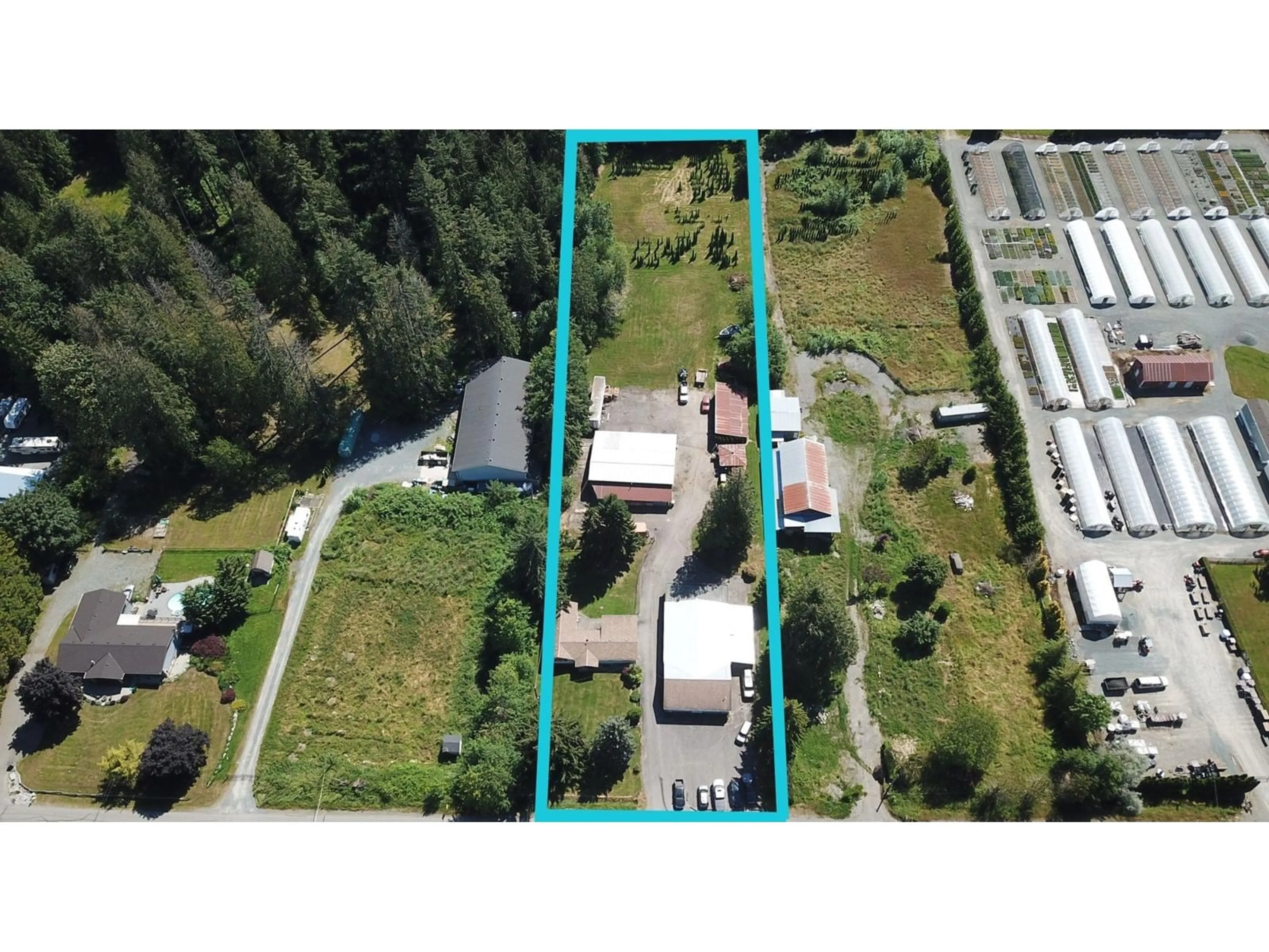 A pic from outside/outdoor area/front of a property/back of a property/a pic from drone, street for 7836 BRADNER ROAD, Abbotsford British Columbia V4X2B6