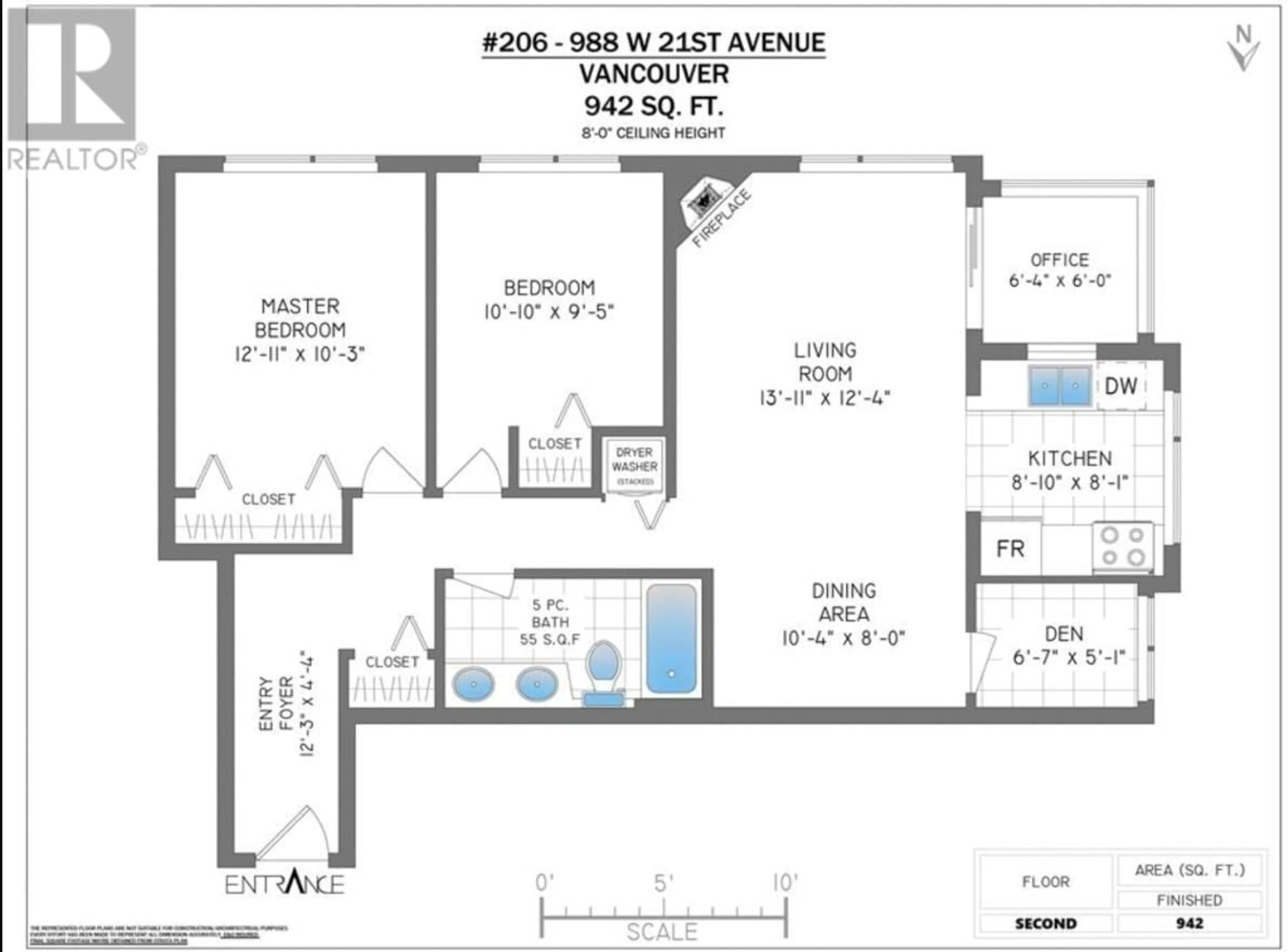 Floor plan for 206 988 W 21ST AVENUE, Vancouver British Columbia V5Z1Z1